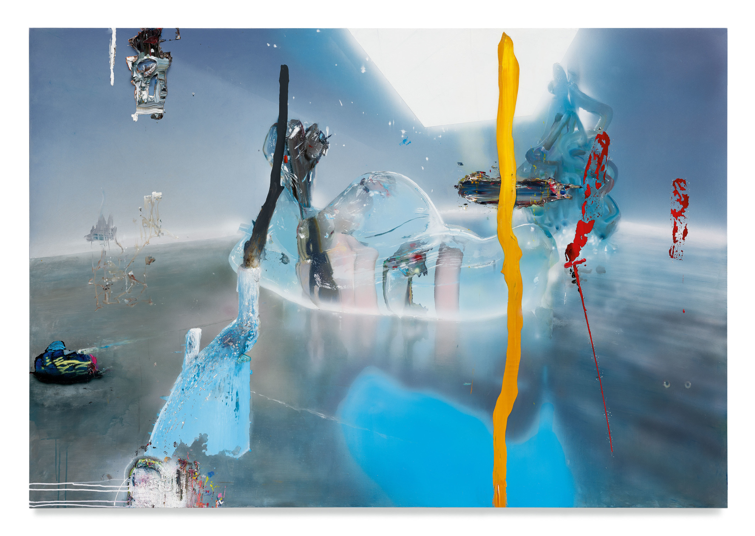 The Blow That Hurts The Ones That Don&#039;t, 2021, Acrylic on canvas over panel,, 51 1/2 x 75 inches, 130.8 x 190.5 cm,&nbsp;MMG#33043