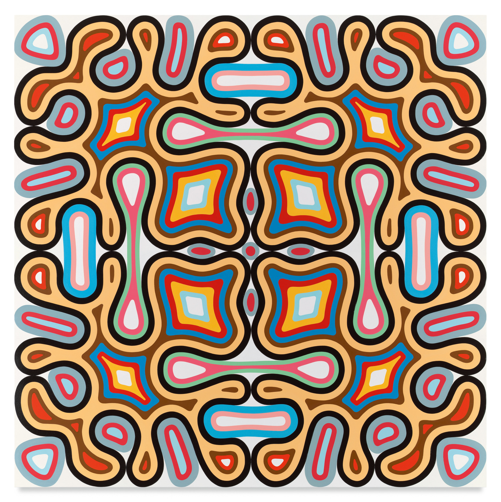 Full Bloom, 2021, Oil on canvas, 60 x 60 inches, 152.4 x 152.4 cm, MMG#34135