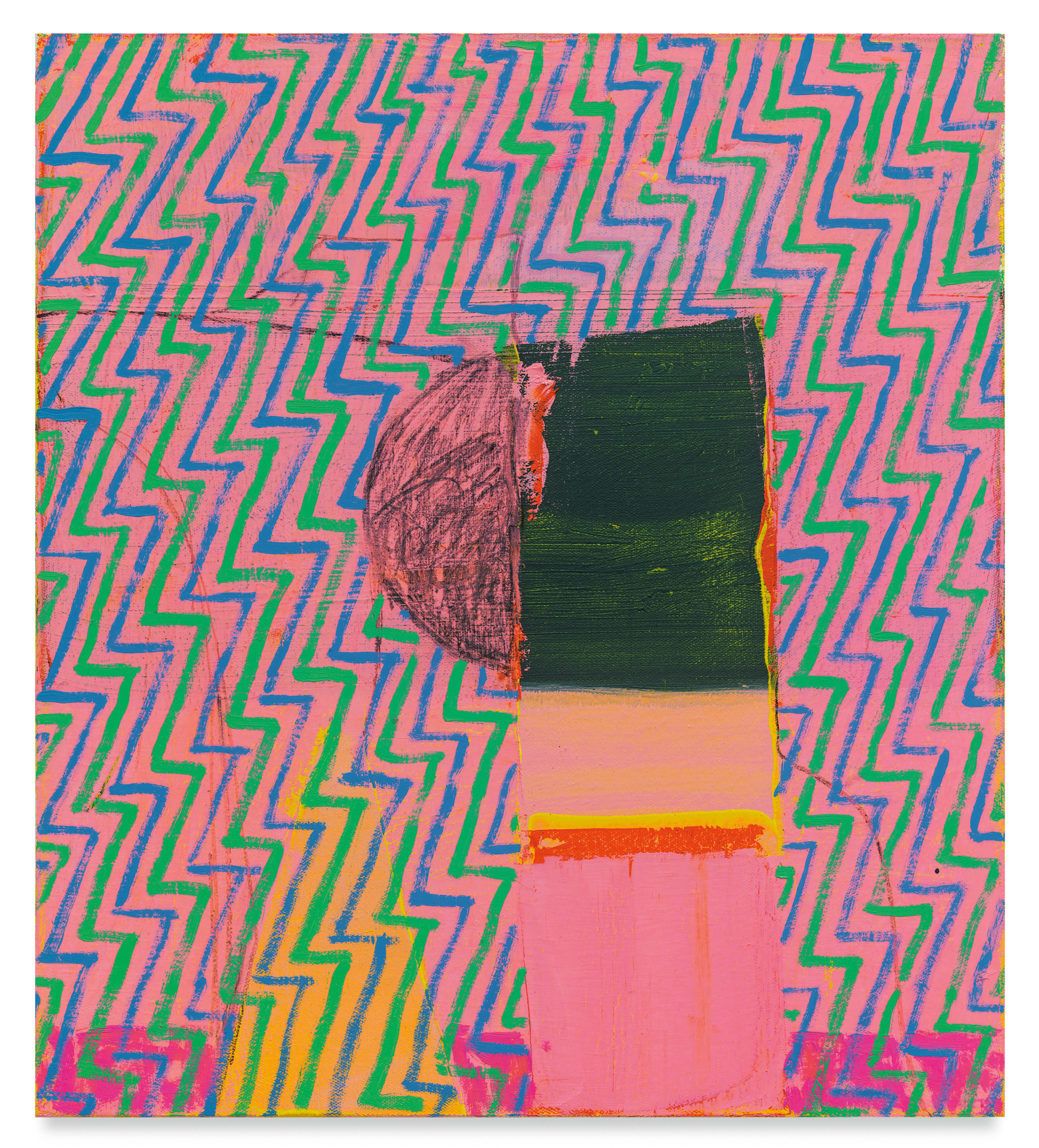 Just Sitting, 2022, Oil on canvas, 17 x 15 inches, 43.2 x 38.1 cm, MMG#34830