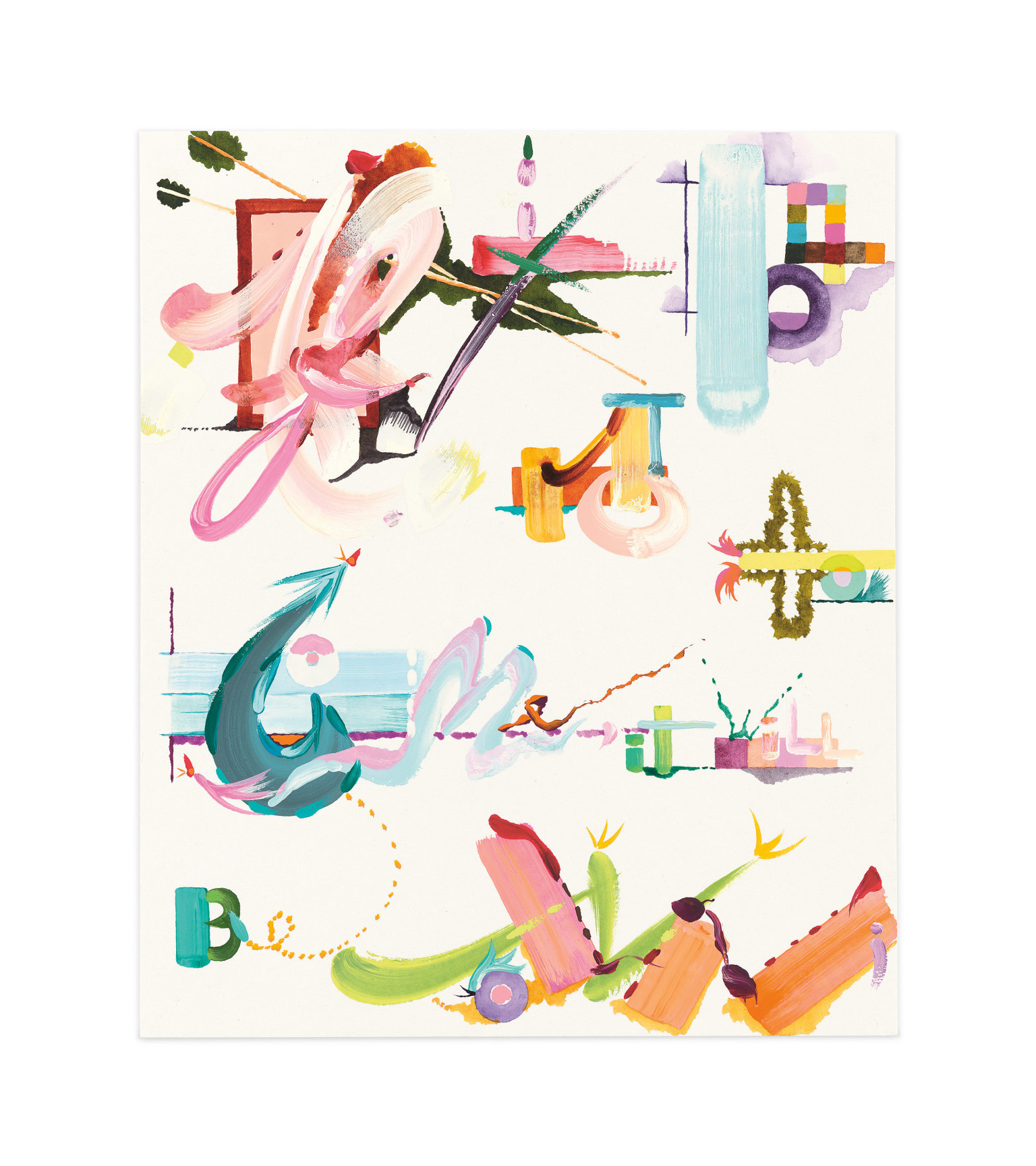 Drawing (if it be not to come, it will be now), 2022, Gouache and watercolor on paper, 11 3/4 x 9 7/8 inches,&nbsp;MMG#34624