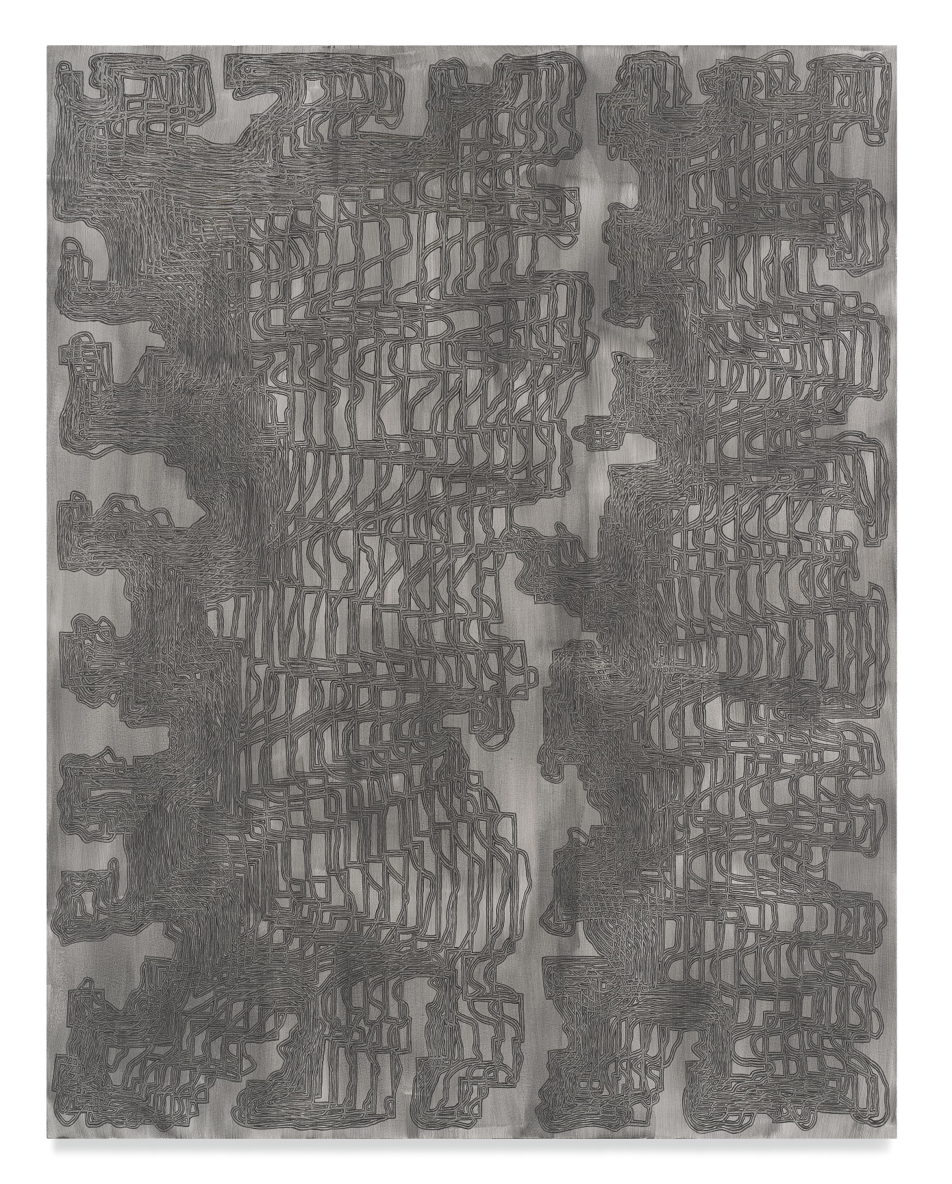 Sretrisths, 2018, Acrylic and charcoal on canvas, 90 1/2 x 70 1/4 inches, 229.9 x 178.4 cm, MMG#33970