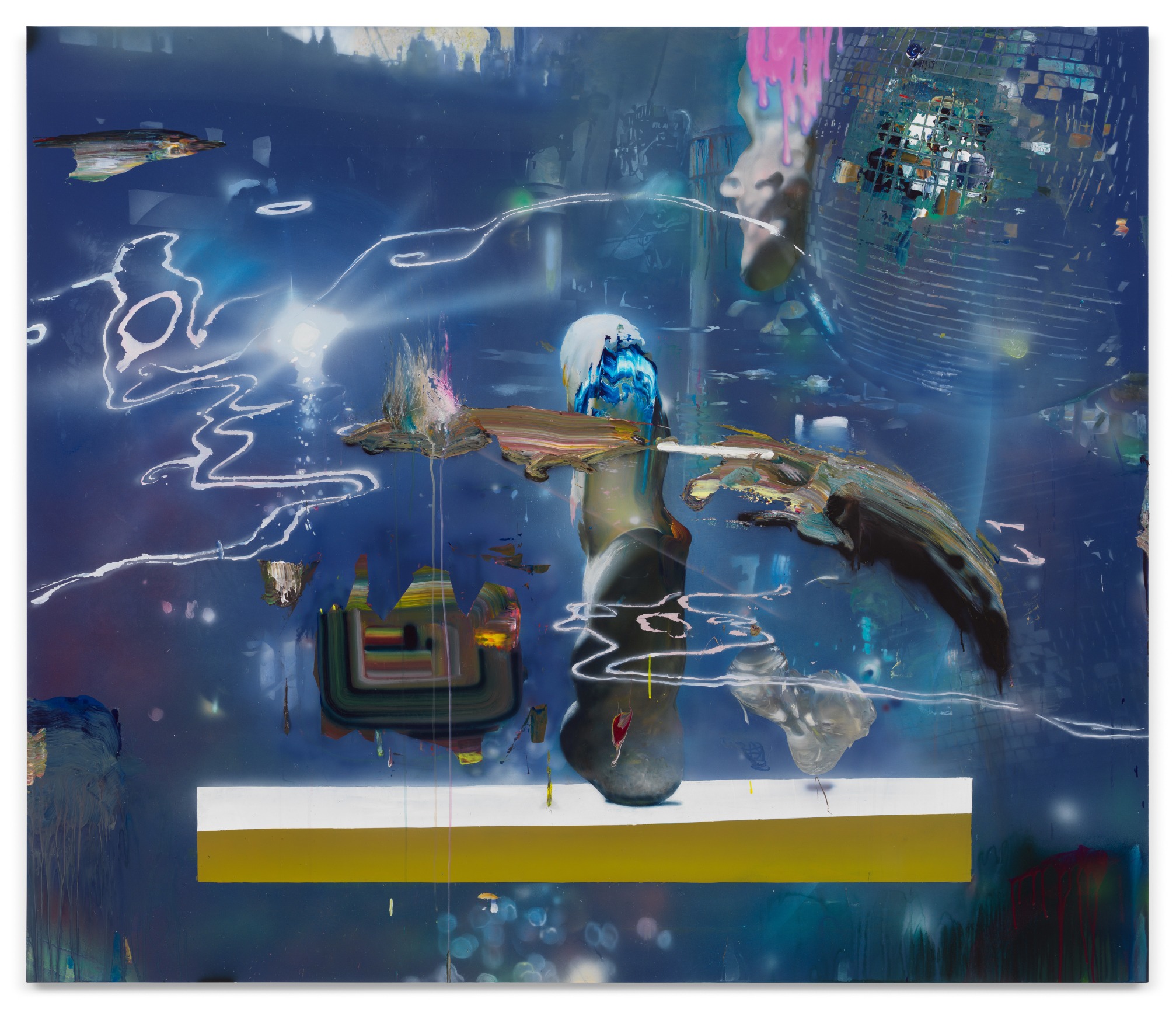 The Upper Extension, 2023, Mixed media on canvas,