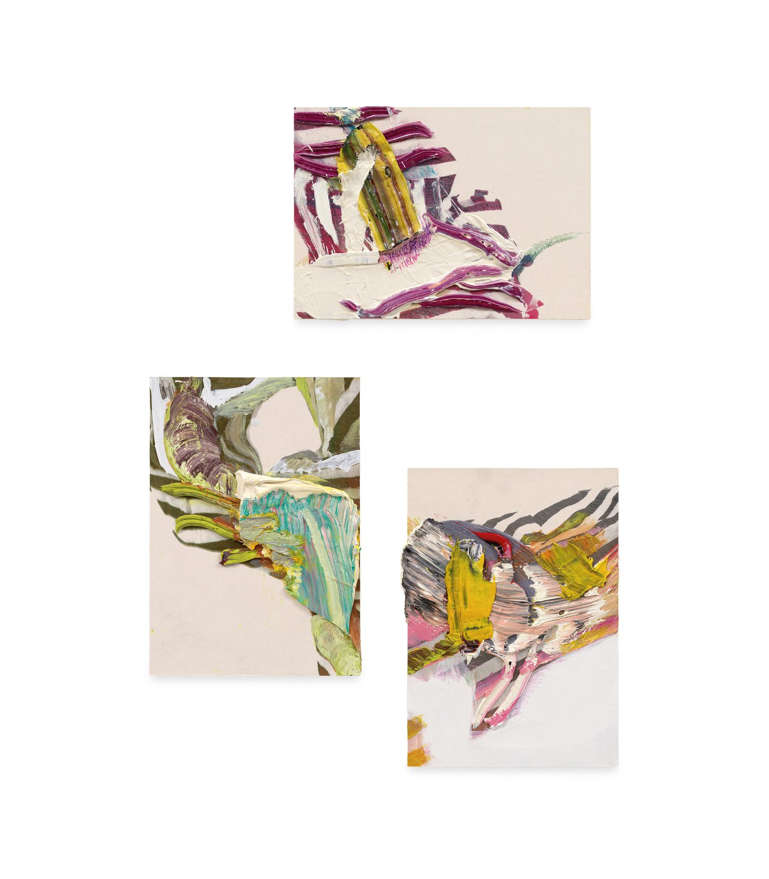 konstellation 12, 2009, Oil and silkscreen on cardboard laid on wood, 28 3/4 x 24 3/8 inches, 73 x 62 cm,&nbsp;MMG#35810