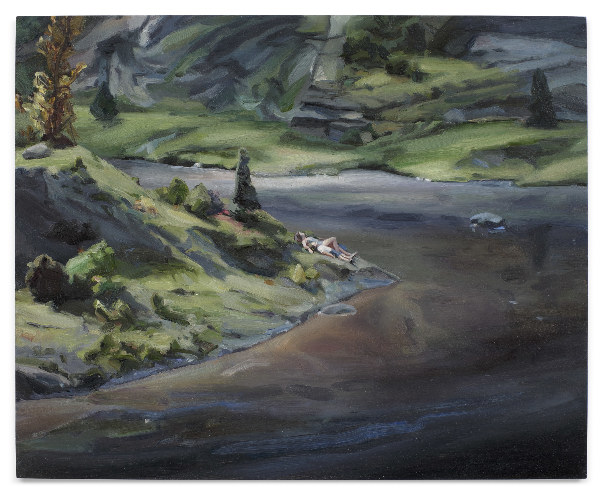 Beached, 2024, Oil on panel, 10 3/4 x 13 inches, 27.3 x 33 cm,&nbsp;MMG#36467