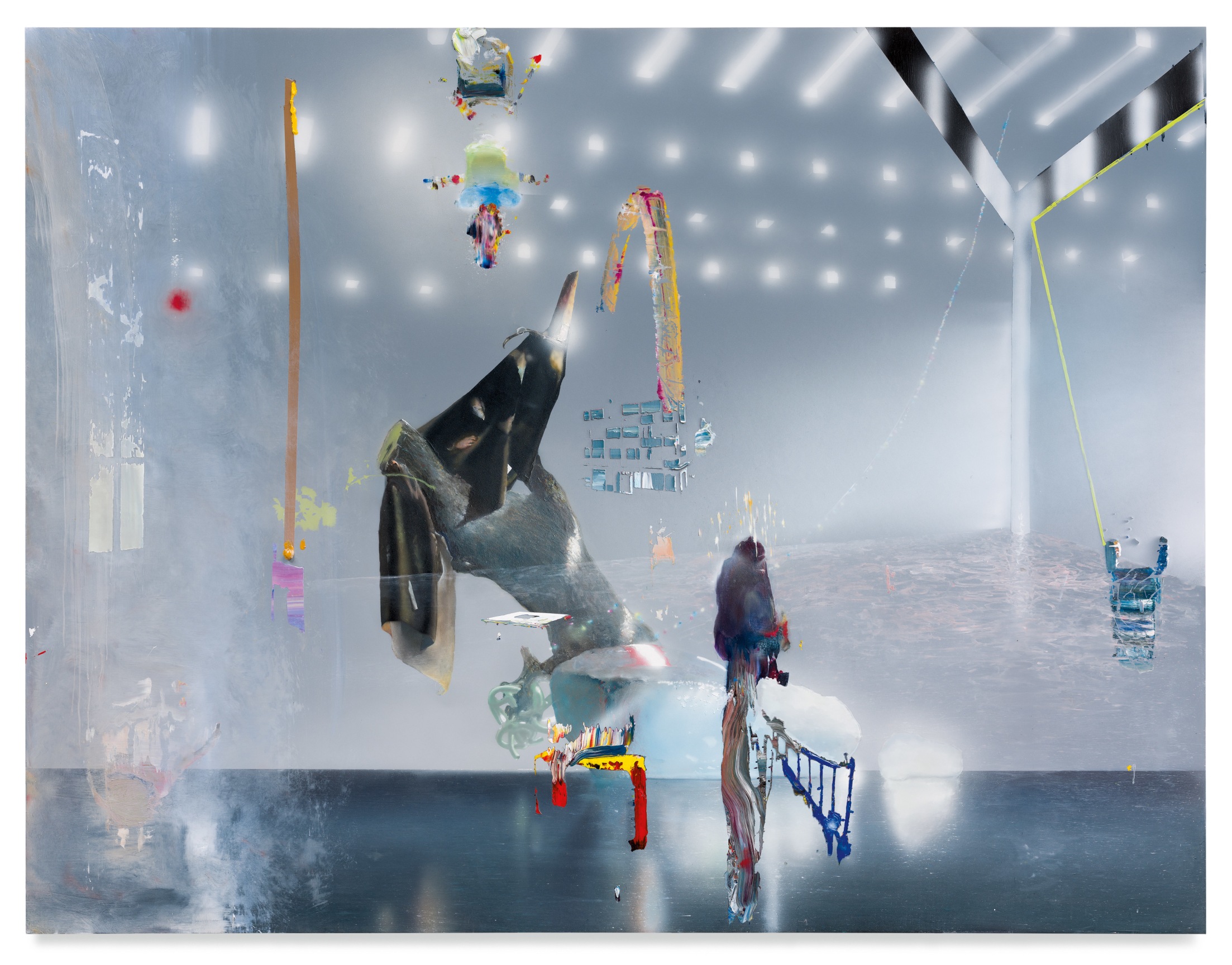 I Watched The Fire That Grew So Low, 2021, Acrylic on canvas over panel,, 70 1/2 x 92 inches, 179.1 x 233.7 cm,&nbsp;MMG#33046