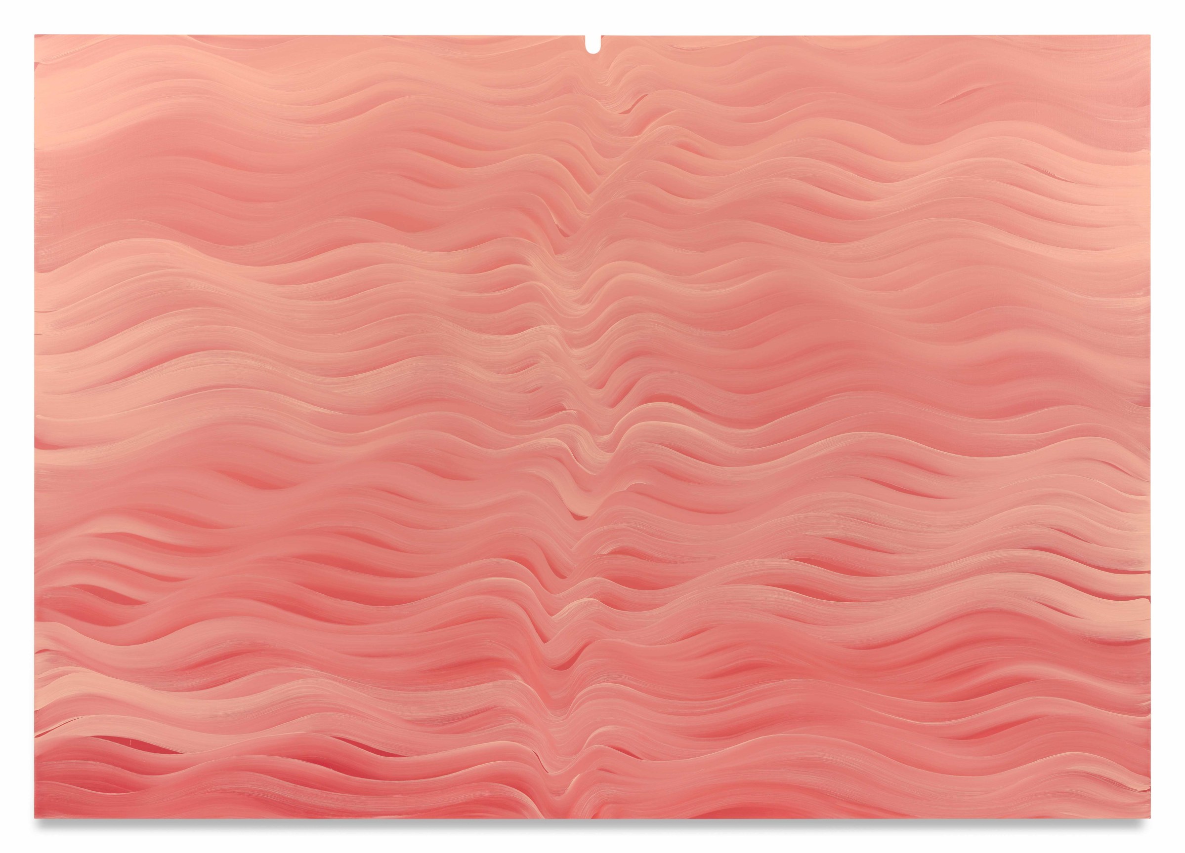 Trespasser no. 1, 2025, Oil on linen over shaped stretcher, 84 x 120 inches, 213.4 x 304.8 cm, MMG#38003