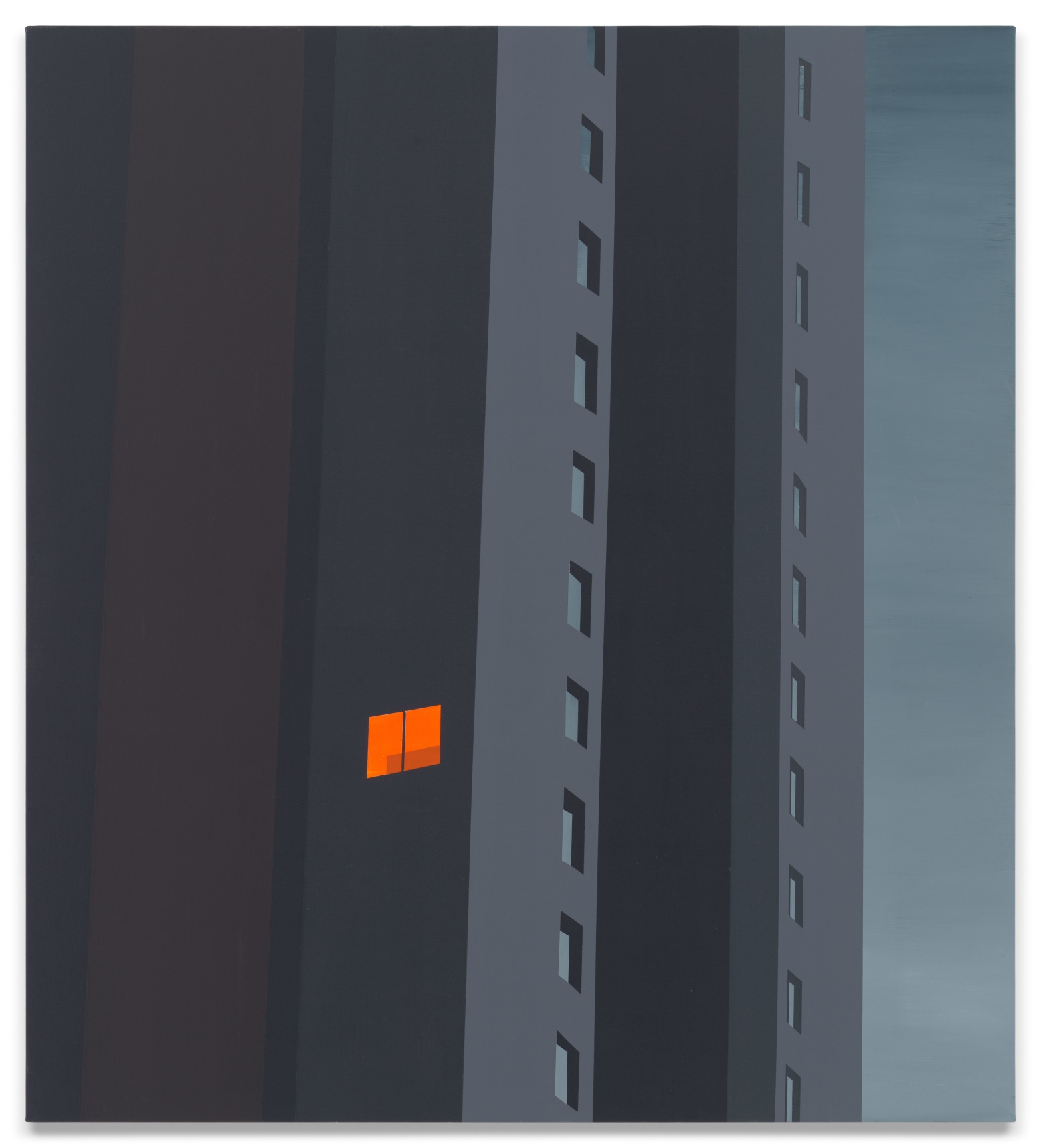 Lone Window, 2022, Acrylic on canvas, 50 x 45 inches, 127 x 114.3 cm,&nbsp;MMG#36402