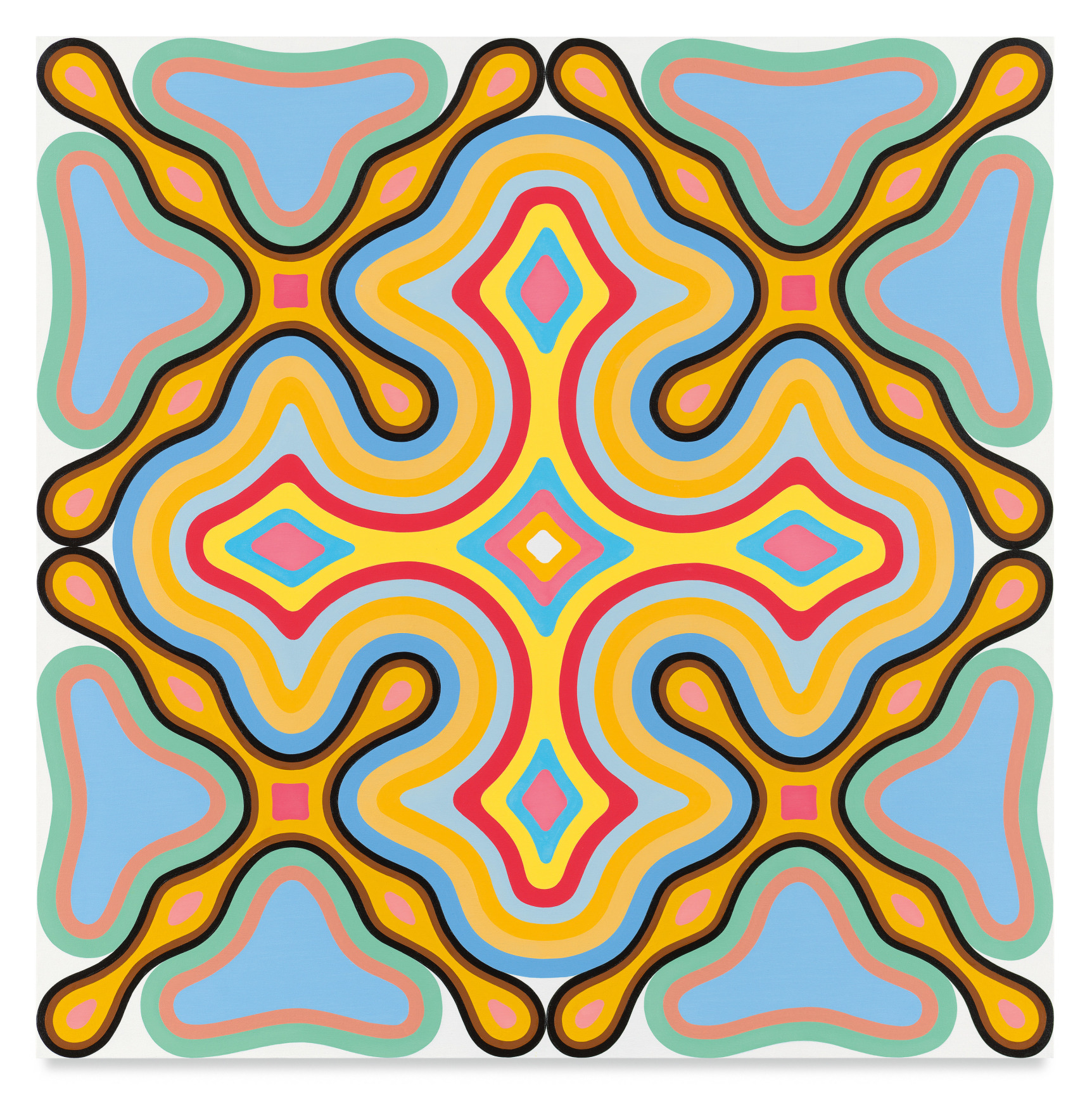 Order of the Arrow, 2022, Oil on canvas, 40 x 40 inches, 101.6 x 101.6 cm, MMG#34762