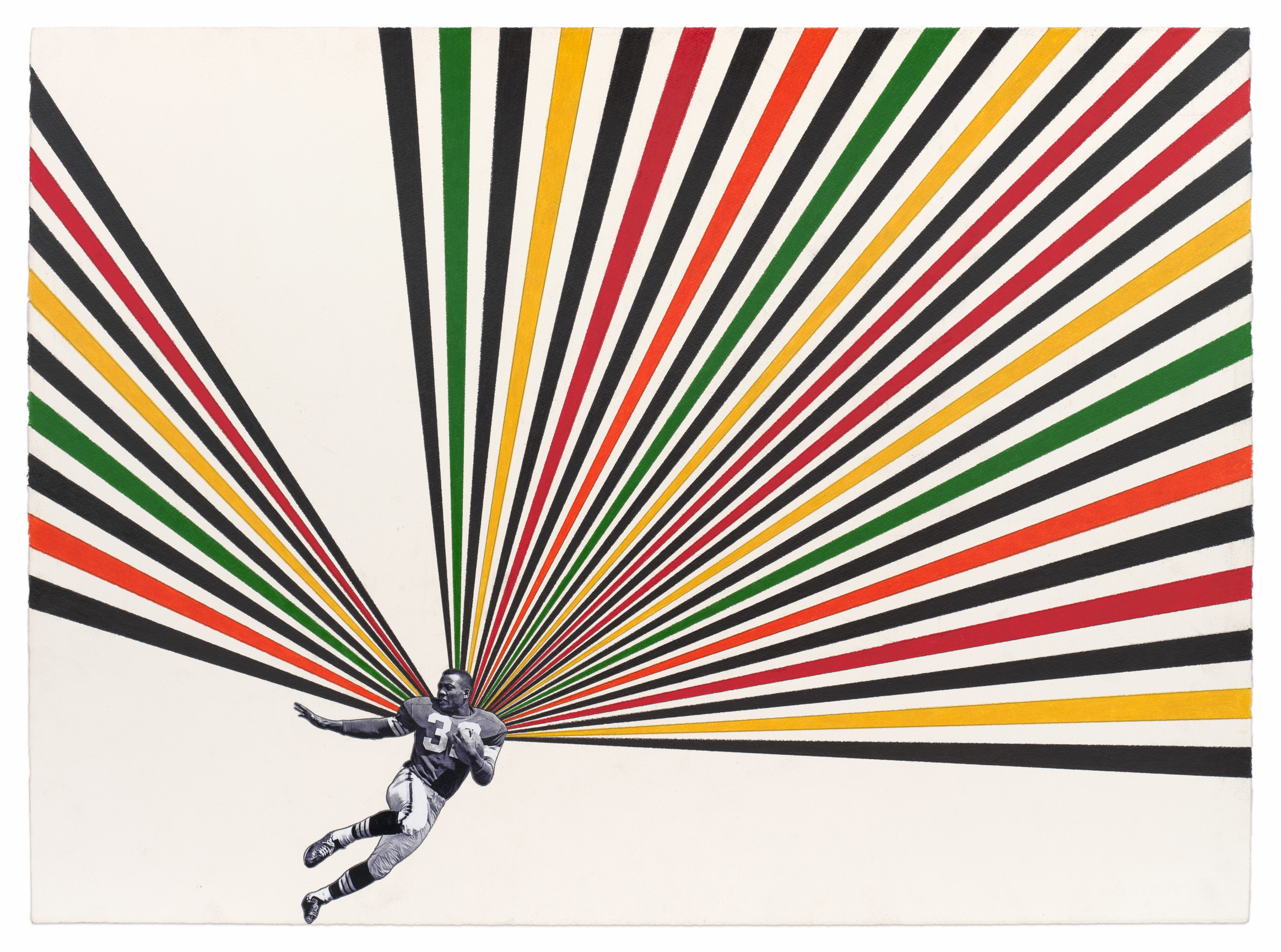 Jim, 2024, Colored pencil and photograph collage on paper, 22 x 30 inches, 55.9 x 76.2 cm,&nbsp;MMG#36552