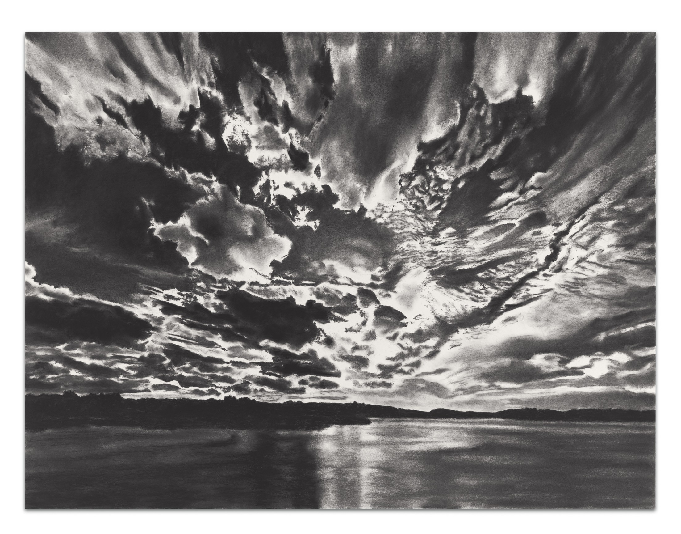 Gloria Mundi, 2019, Charcoal on paper, 37 1/2 x 50 inches, 95.3 x 127 cm,&nbsp;MMG#31977