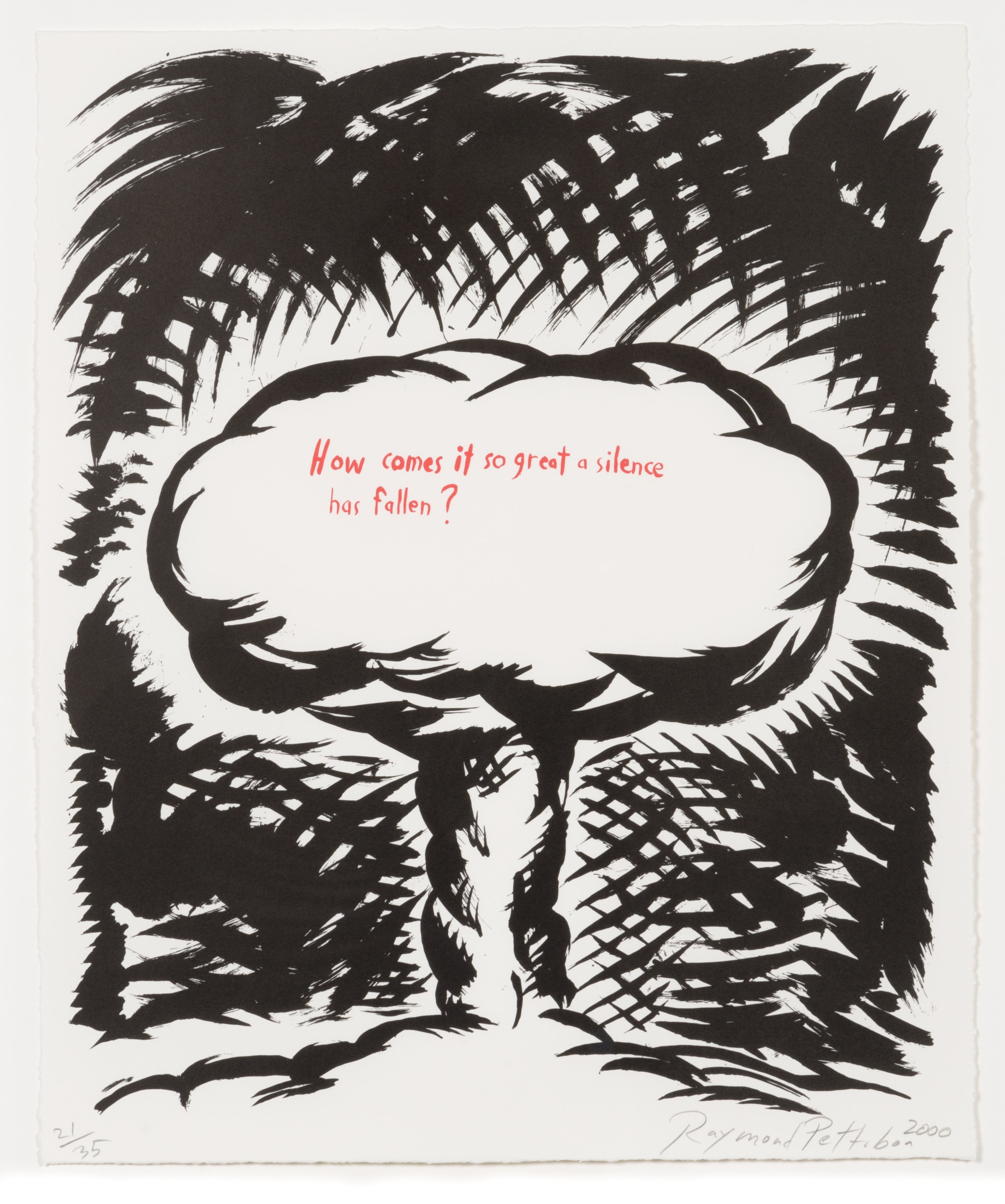 Raymond Pettibon, Plots on Loan, Lithograph