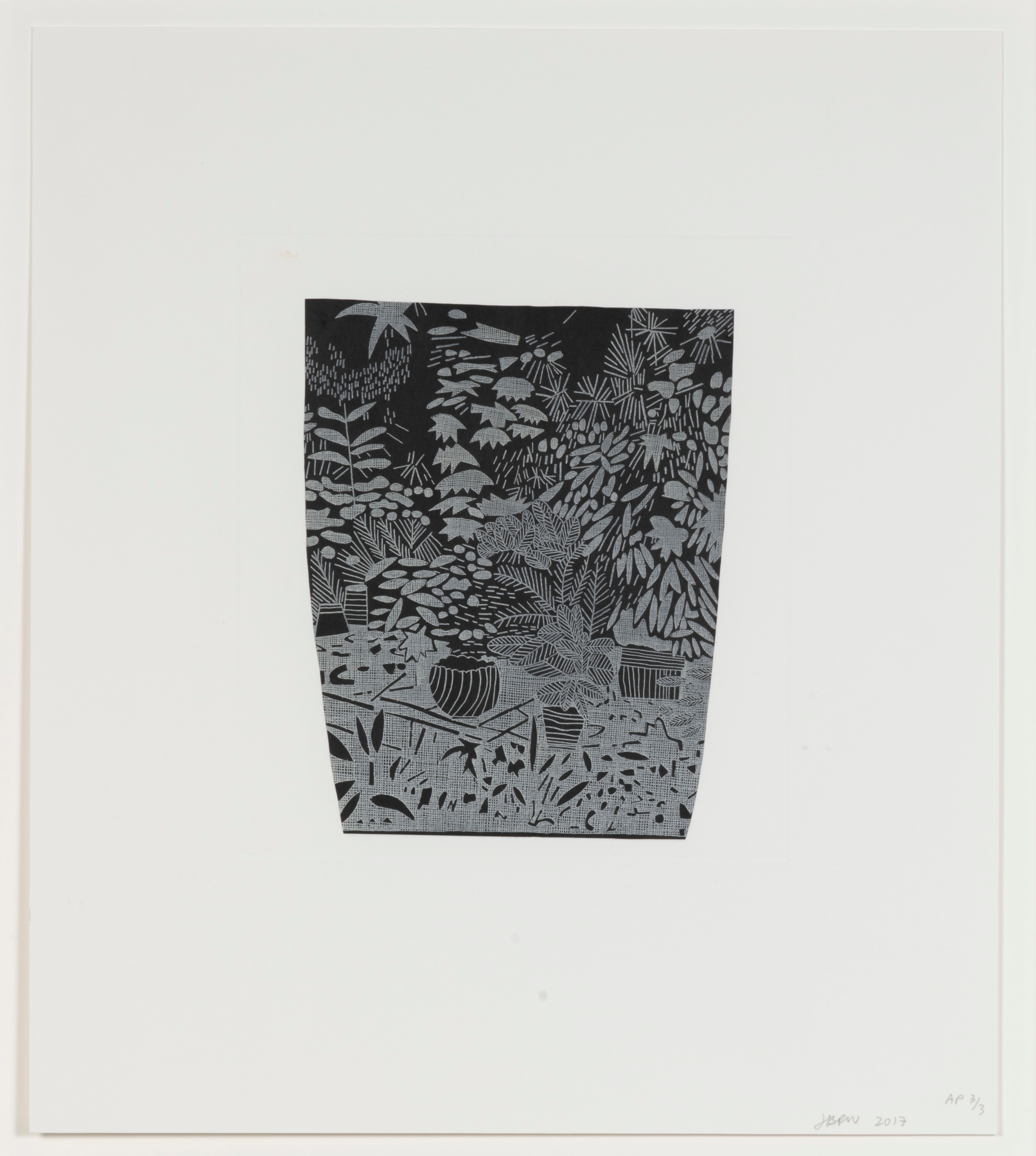 Jonas Wood, Untitled from 8 Pots, 2017 (WO116)