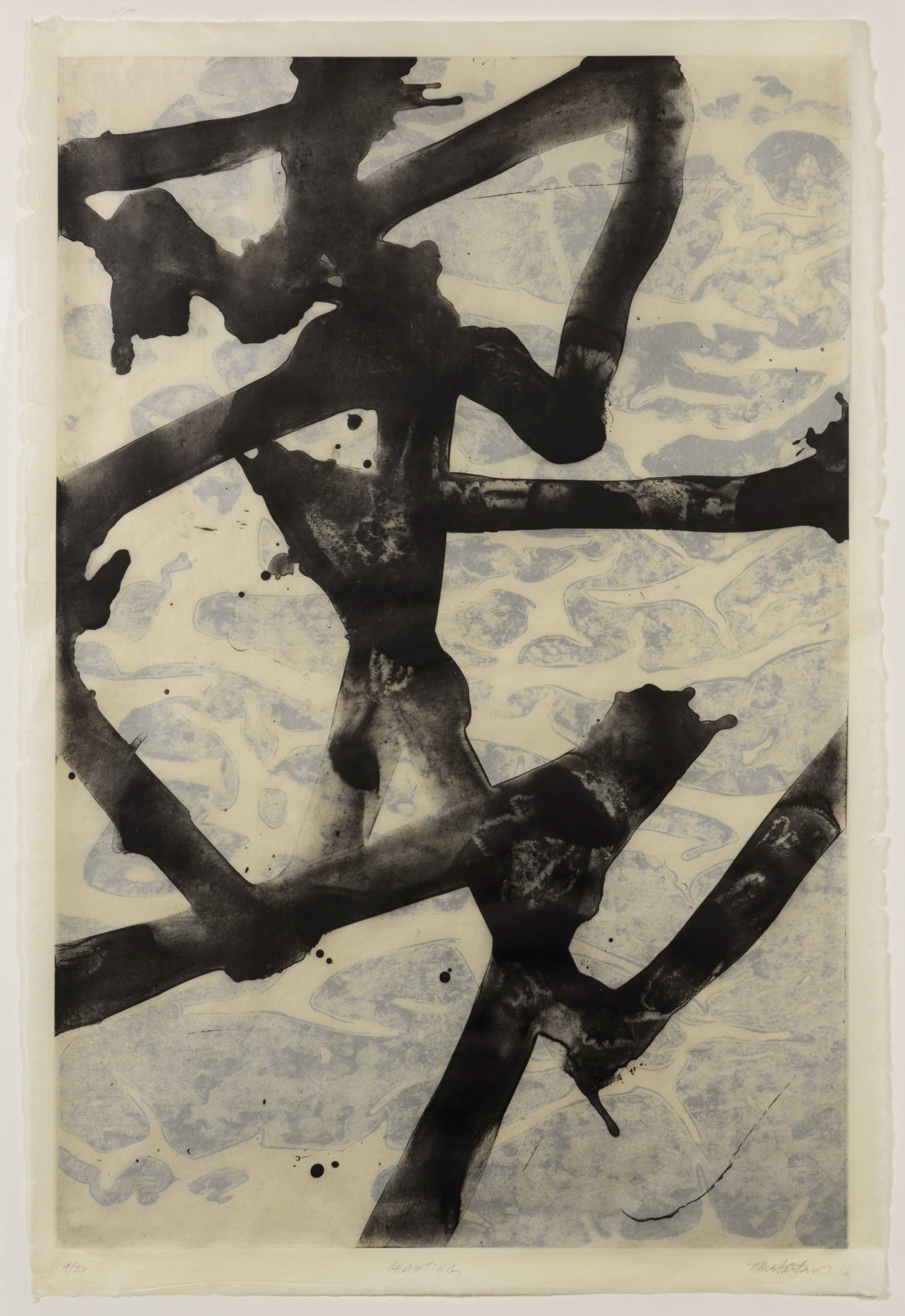 Marc Katano, Chanting, Etching