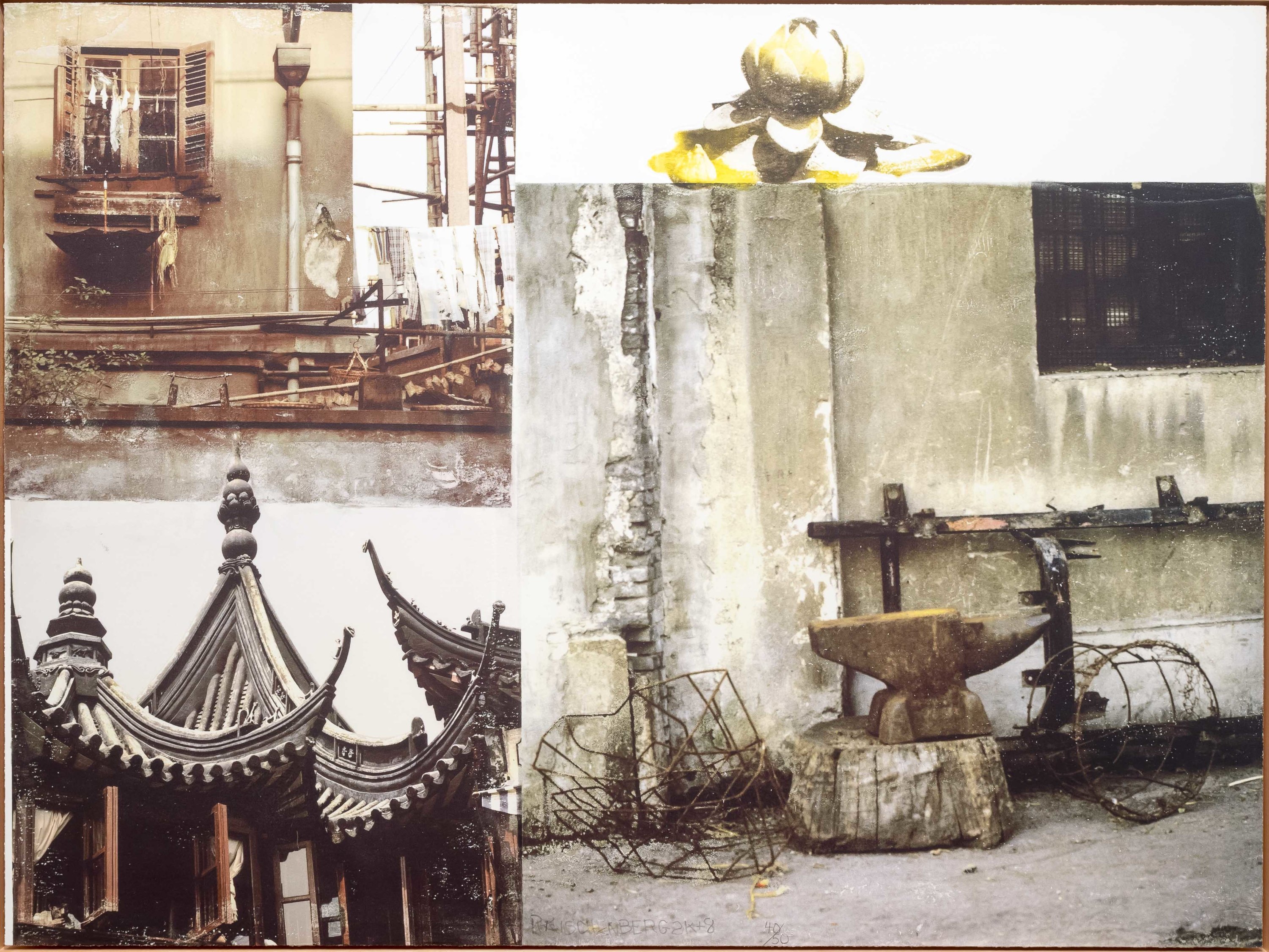 Robert Rauschenberg, Lotus III, Pigmented inkjet