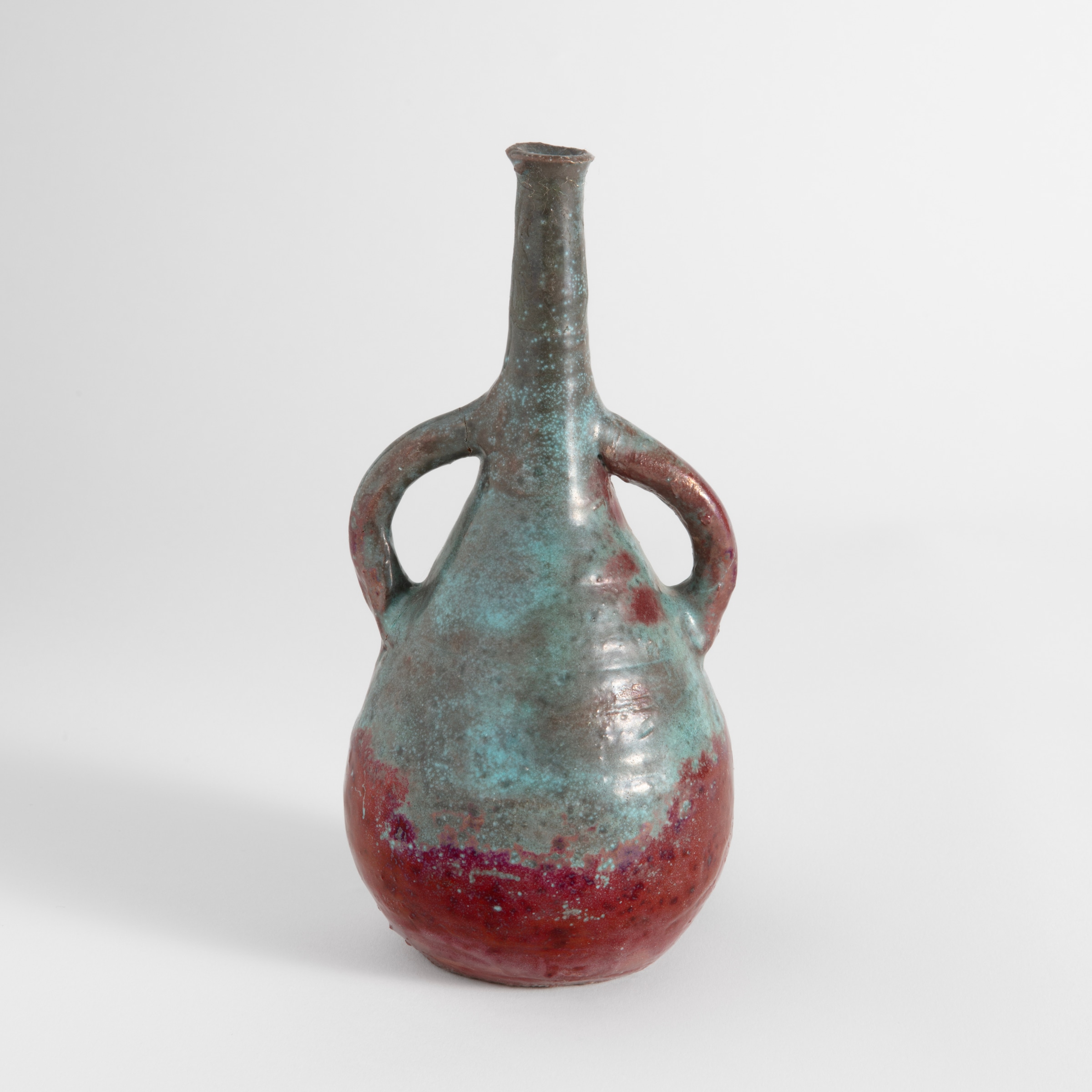 Beatrice Wood Turquoise/Luster "Pearl" bottle, 1992 Unique clay 6.5 x 3.25 x 3.25 in (16.5 x 8.3 x 8.3 cm)