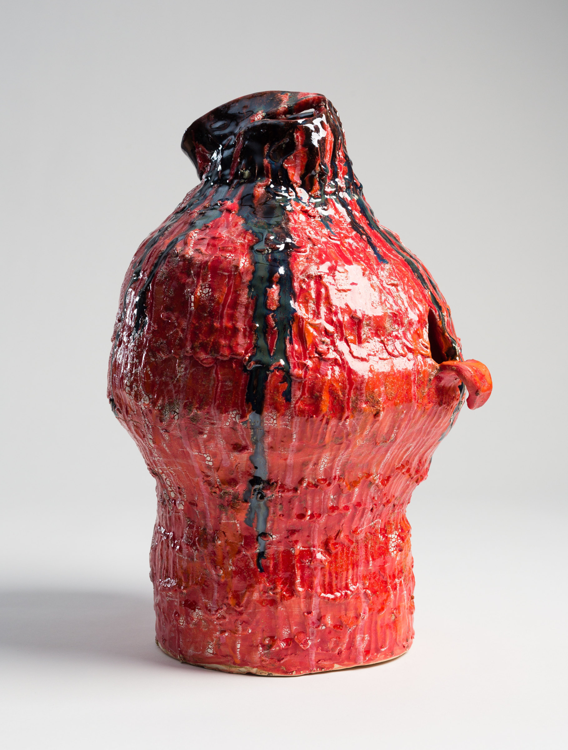 Jeffrey Gibson Another Tongue, 2016 Glazed ceramic 18 x 11.5 x 13 in (45.7 x 29.2 x 33.0 cm)