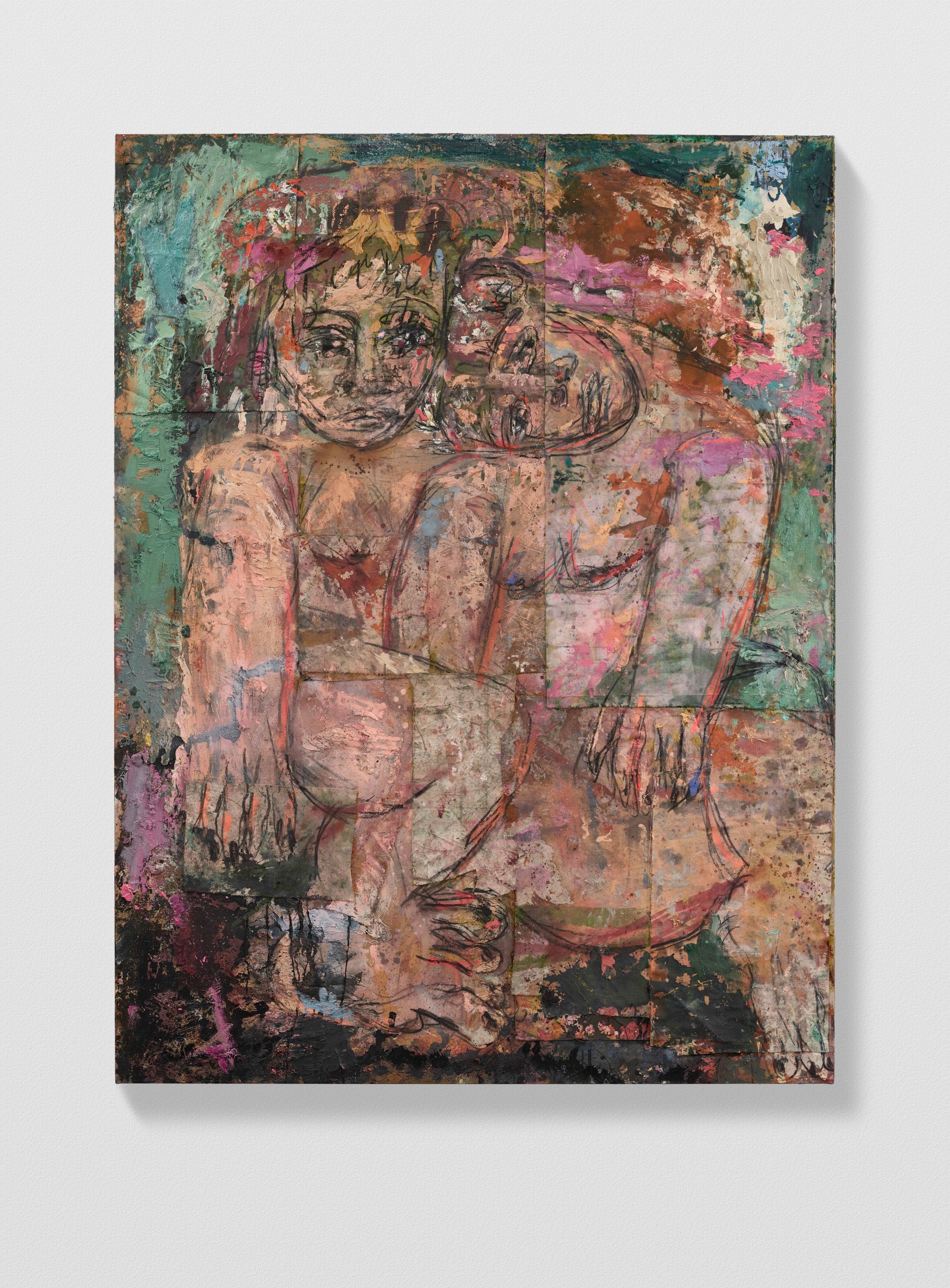 Daniel Crews-Chubb, Couples 7 (Veronese green light and violet), 2021