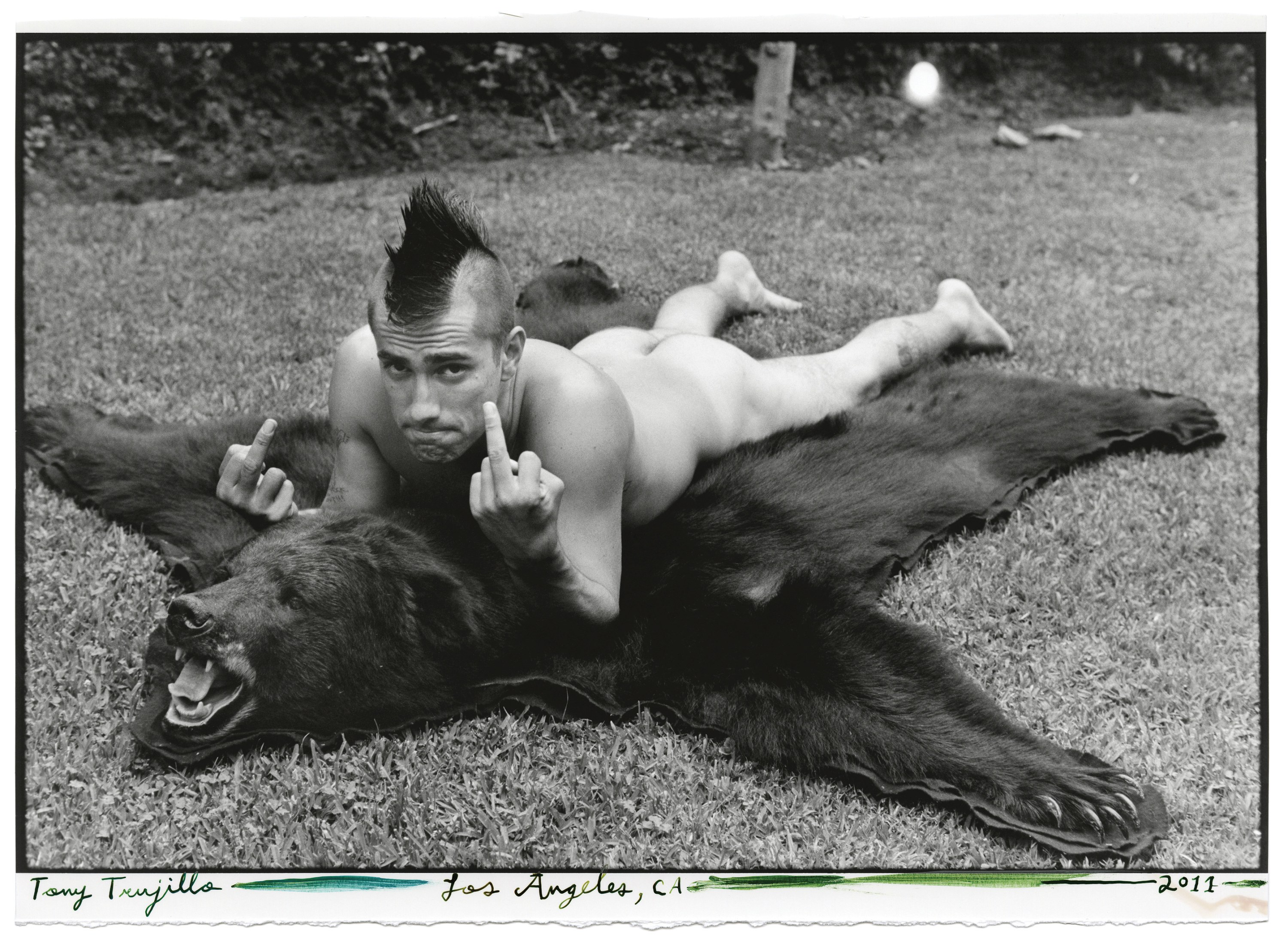 Tony Trujillo, LA, 2011, 2017 Silver gelatin print and ink 8.5 x 12 in (21.6 x 30.5 cm)