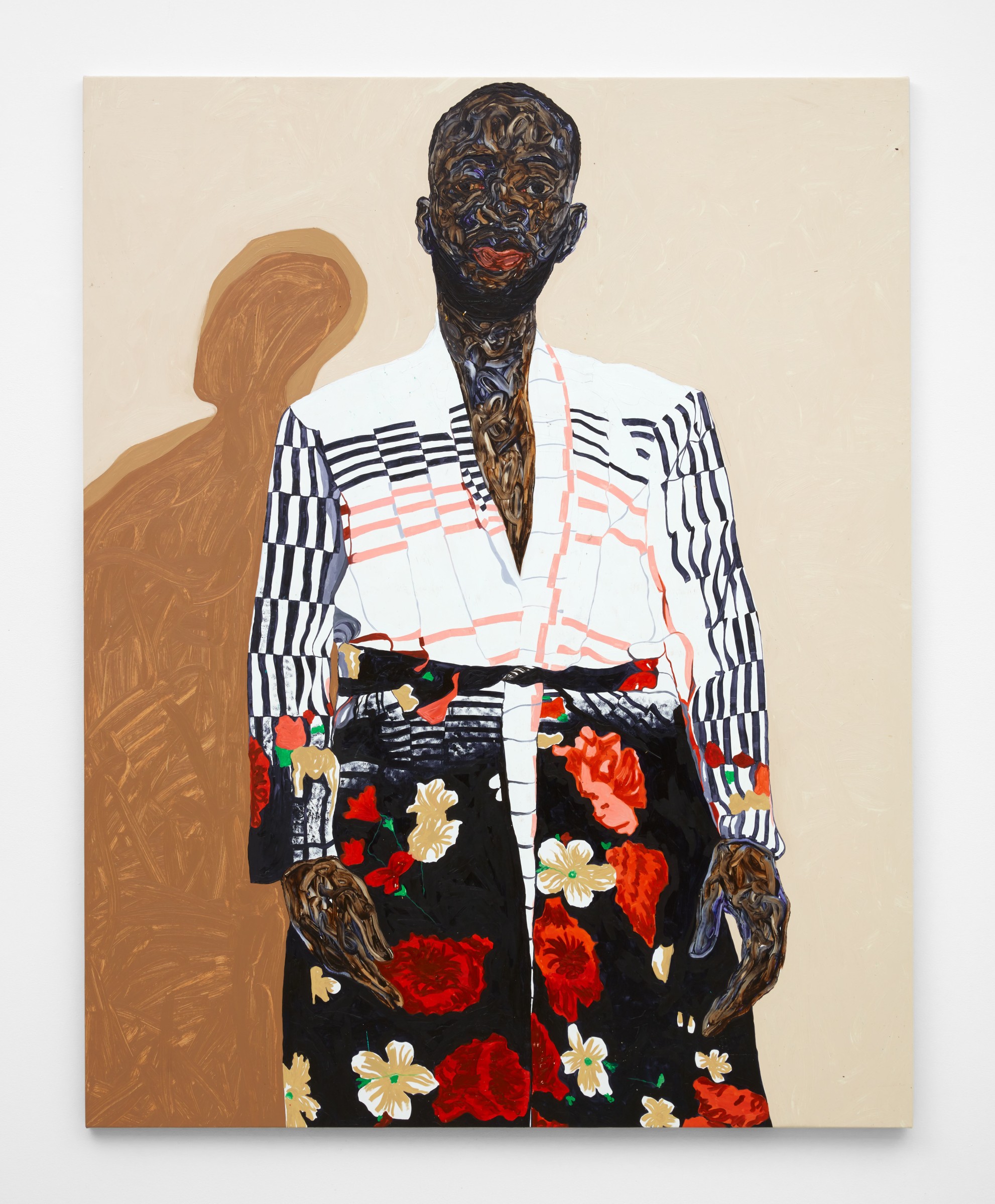 Amoako Boafo, Stylish Overcoat, 2021
