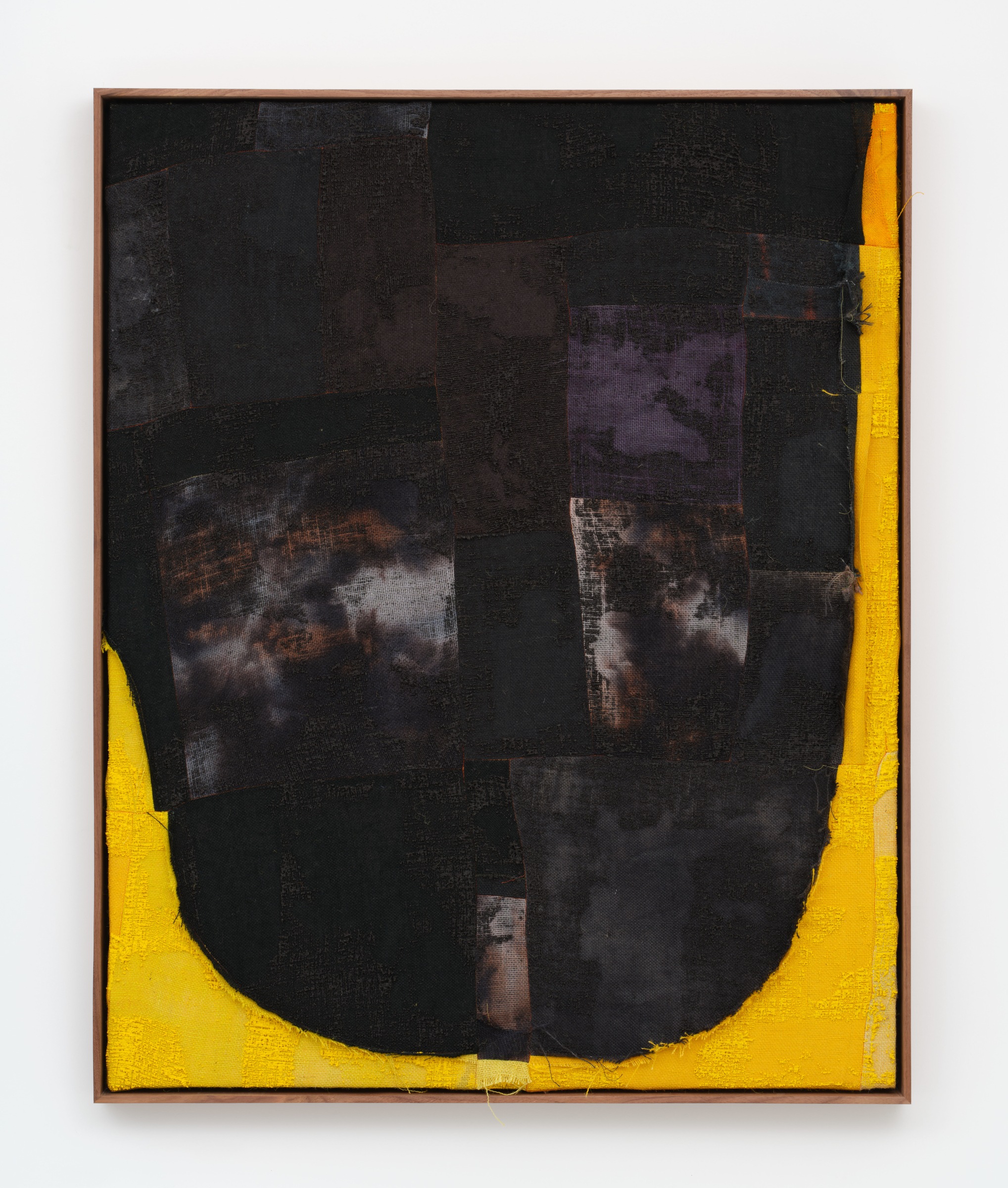 Canyon (Sand Ridge) Acrylic, dye and burlap 50 x 40 in (127 x 101.6 cm) unframed 51.25 x 41.25 in (130.2 x 104.8 cm) framed