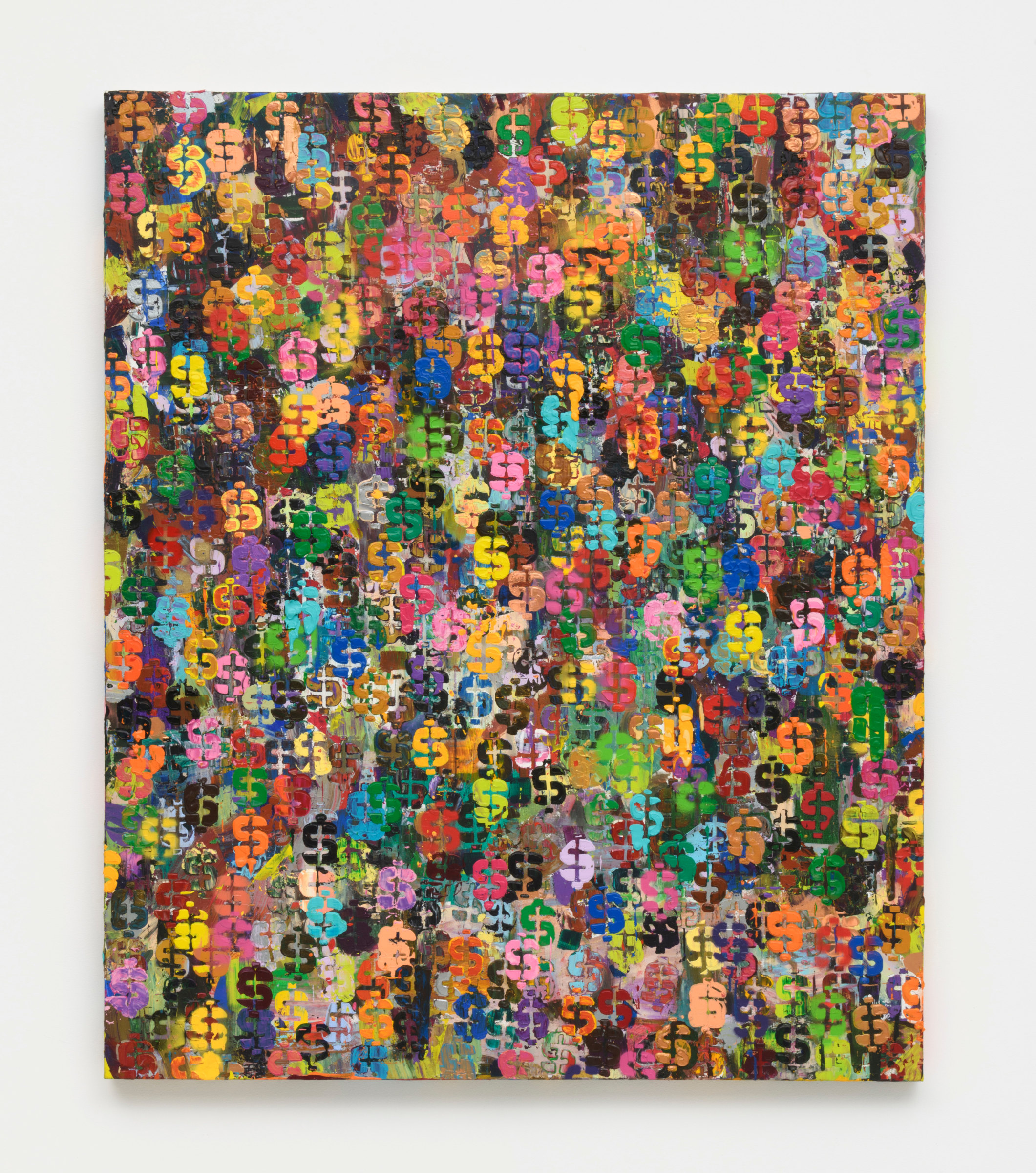Brenna Youngblood Democratic Dollar, 2015 Acrylic and spray paint on canvas 72.25 x 60 in (183.5 x 152.4 cm)