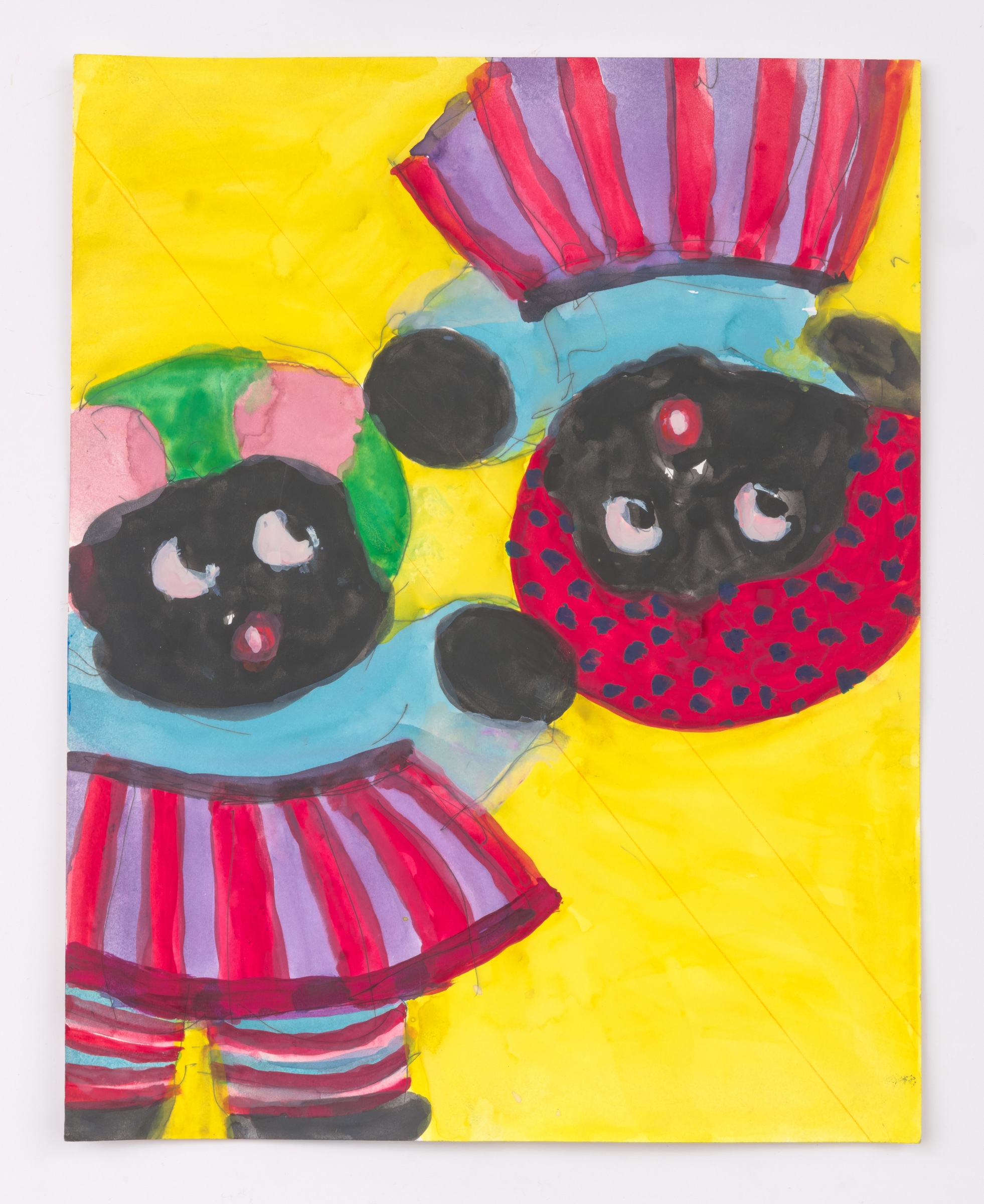 Betye Saar, Two Girl Dolls, 2020