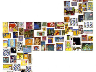 arrangement of small colorful pictures