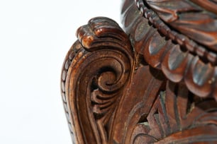 Carved Wooden Vase