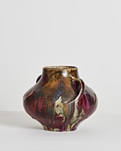 Oxblood Handled Vase