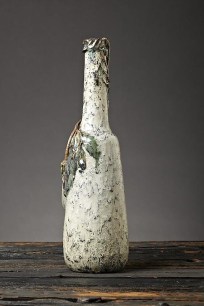 Monumental Eggplant Bottle Form Vase