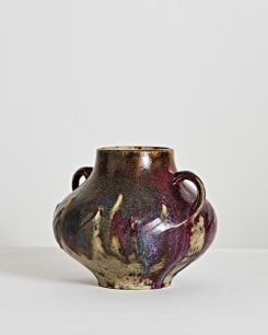 Oxblood Handled Vase