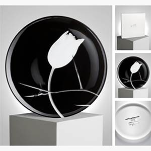Four images of Ligne Blanche x Mapplethorpe product.