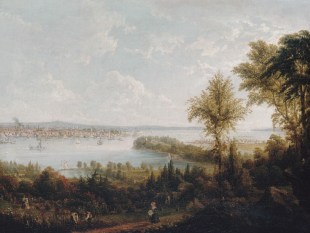 View of the Bay and City of New York from Weehawken, 1840