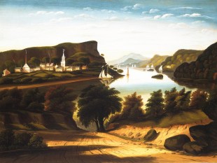 Lake George and the Village of Caldwell, ca. 1850s