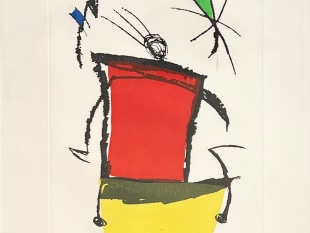 Joan Miro, Chanteur des Rues Plate V, 1981