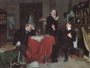 A Discussion, ca. 1890–95