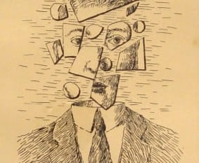 Rene Magritte, 1898 - 1967, Untitled, from Aube à L'Antipode, 1966, Etching, H 7" x W 5", Signed Lower Right - "Magritte", Inscribed Lower Left - "E.A."