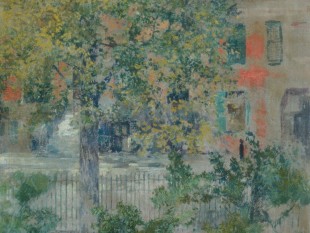 View from the Artist's Window, Grove Street, ca. 1900