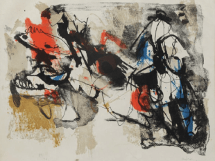 AFRO, 1912 – 1976, Sagra degli Uccelli, 1962, Lithograph on Paper, H 18.5" x W 22.75", Signed and Numbered