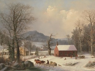 Red School House (Country Scene), 1858