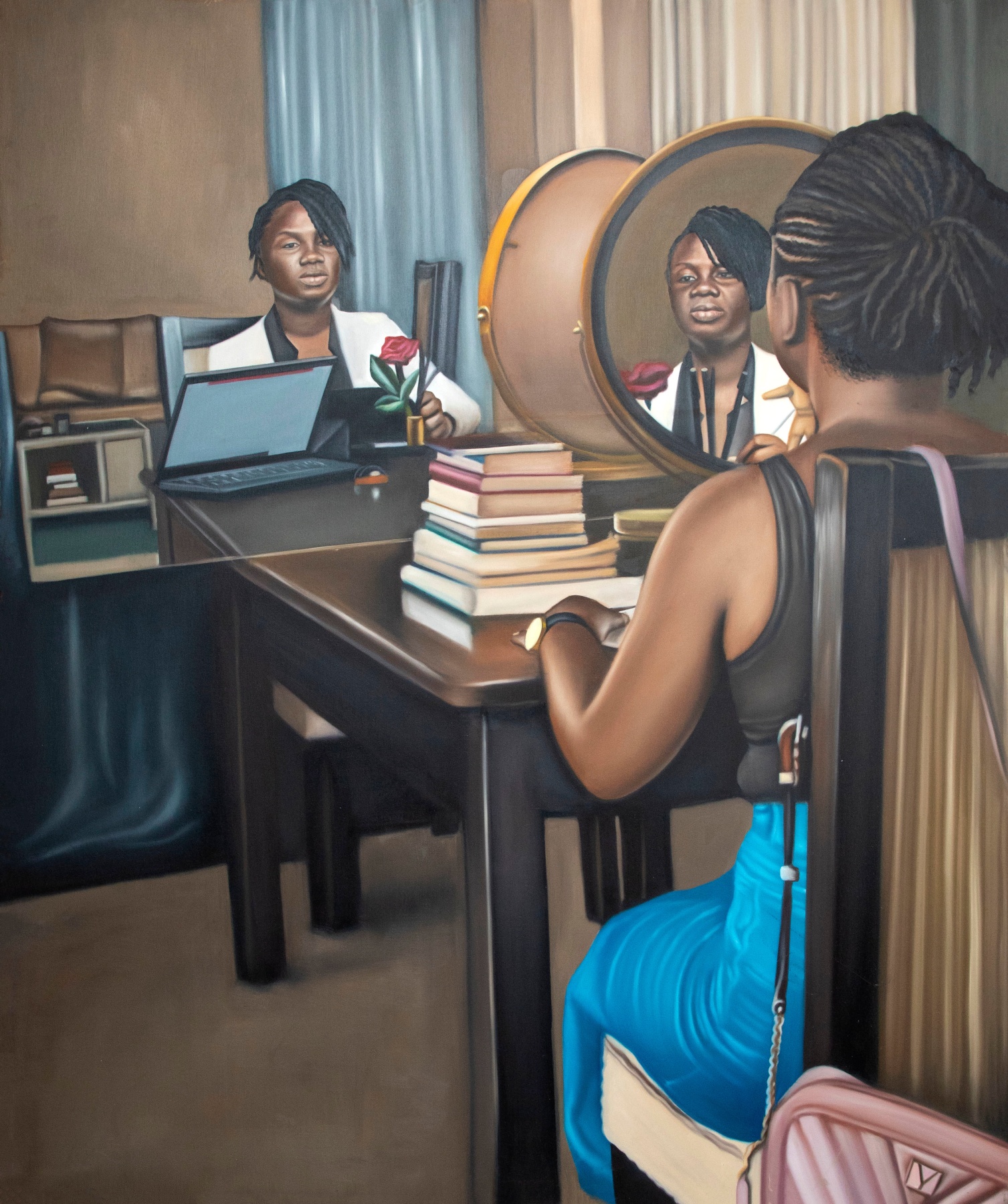 FUTURE SELF, 2021, oil on canvas,