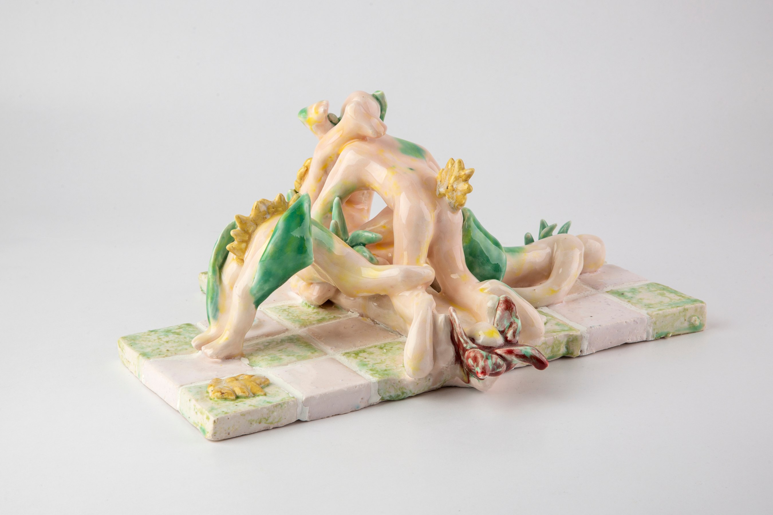 Dorsa Asadi, The Orgy, ceramic, 2022