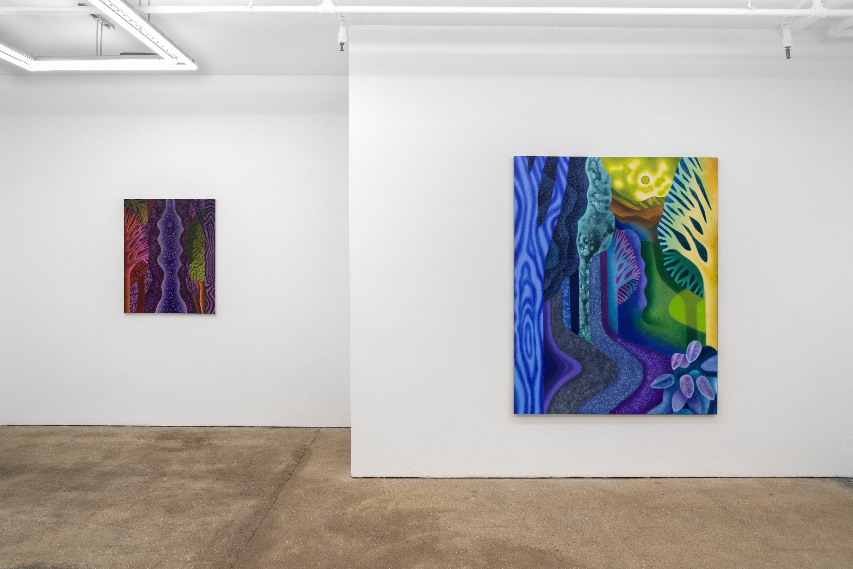 Amanda Baldwin, Wild Weeds, Installation view, Public Gallery, London, 2023. Courtesy the artist and Public Gallery, London