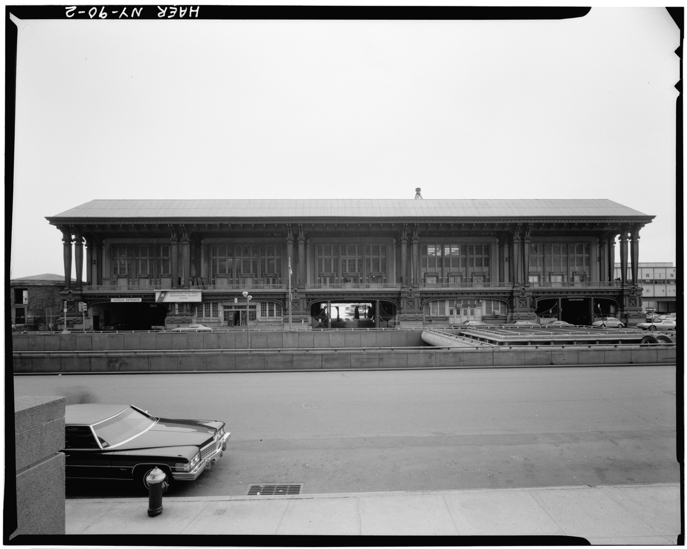 Whitehall Terminal North Elevation, Photo: Historic American Buildings Survey via Library of Congress Map Collections.