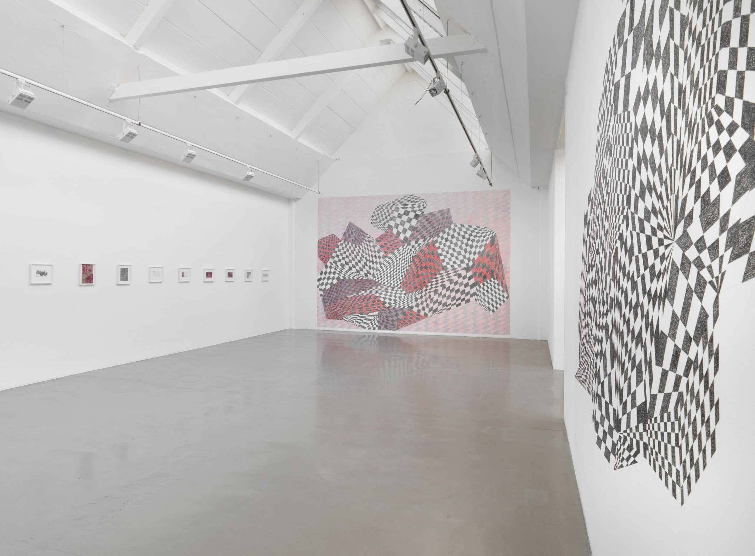 Teresa Burga, Insomnia, 2018, Installation view Galerie Barbara Thumm 2018.