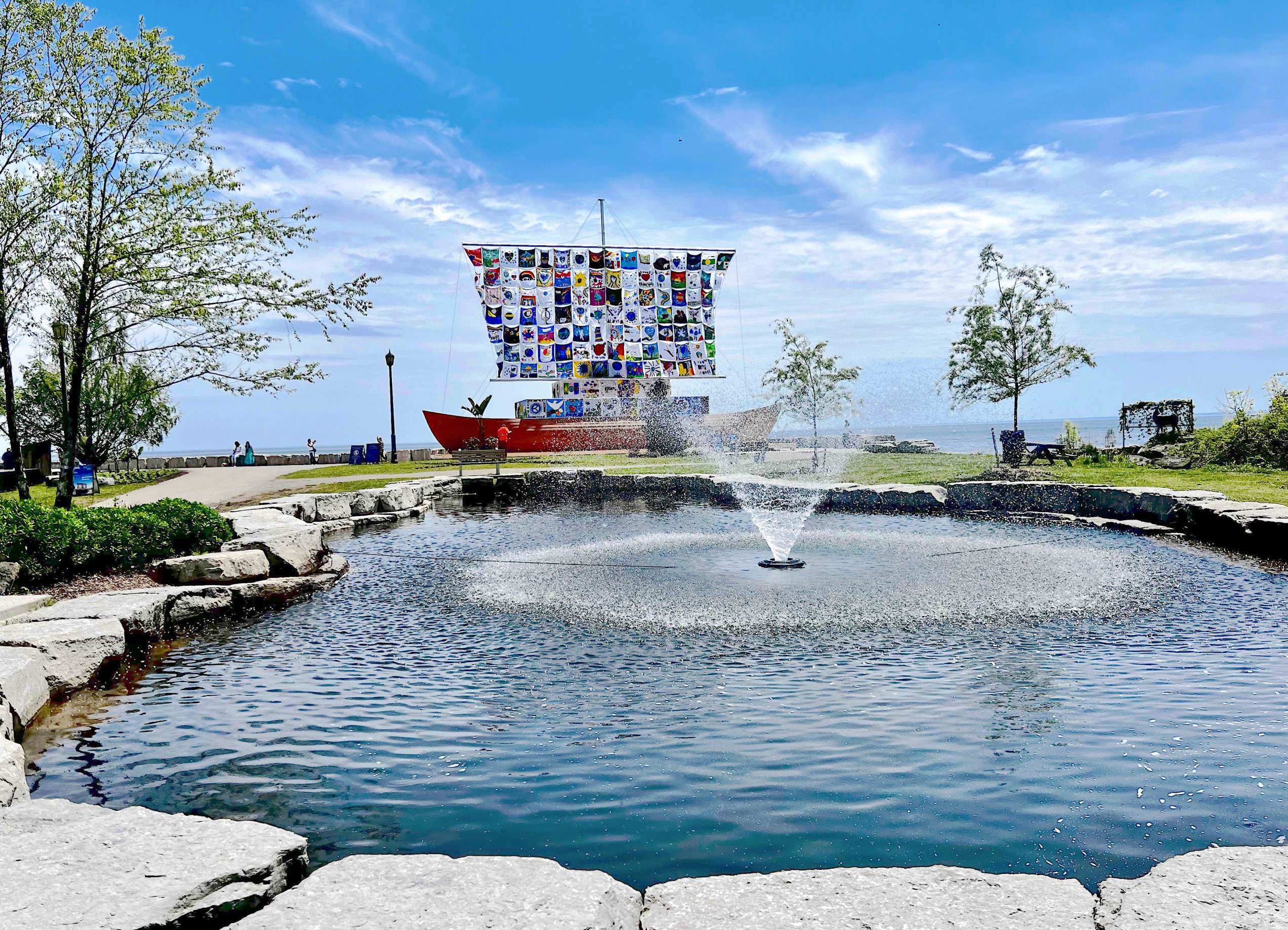 Ilya & Emilia Kabakov, The Ship of Tolerance in Oakville, Canada, 2025. Courtesy of Emilia Kabakov. 