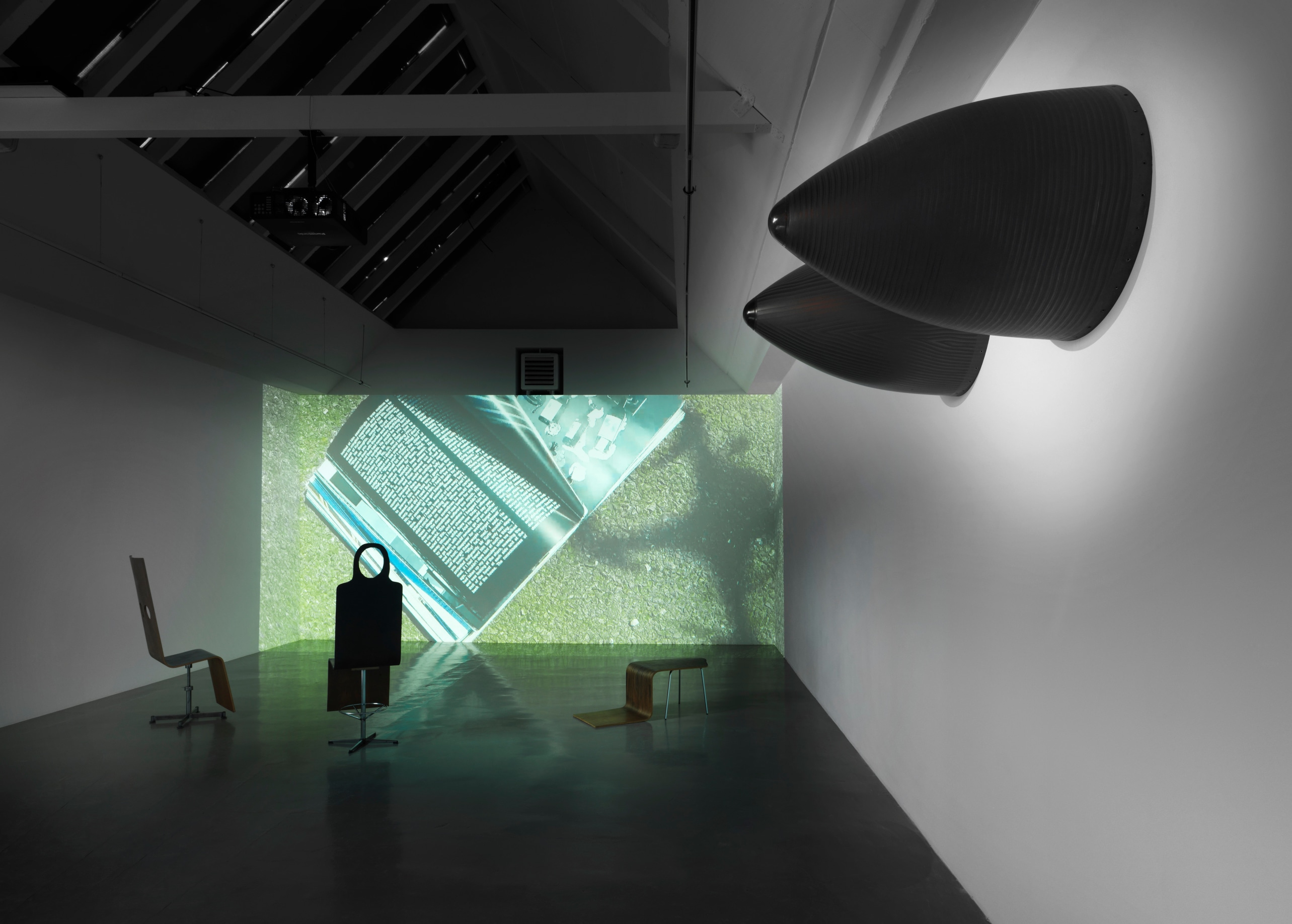 Exhibiton view of Fiona Banner aka The Vanity Press, Galerie Barbara Thumm 2016.