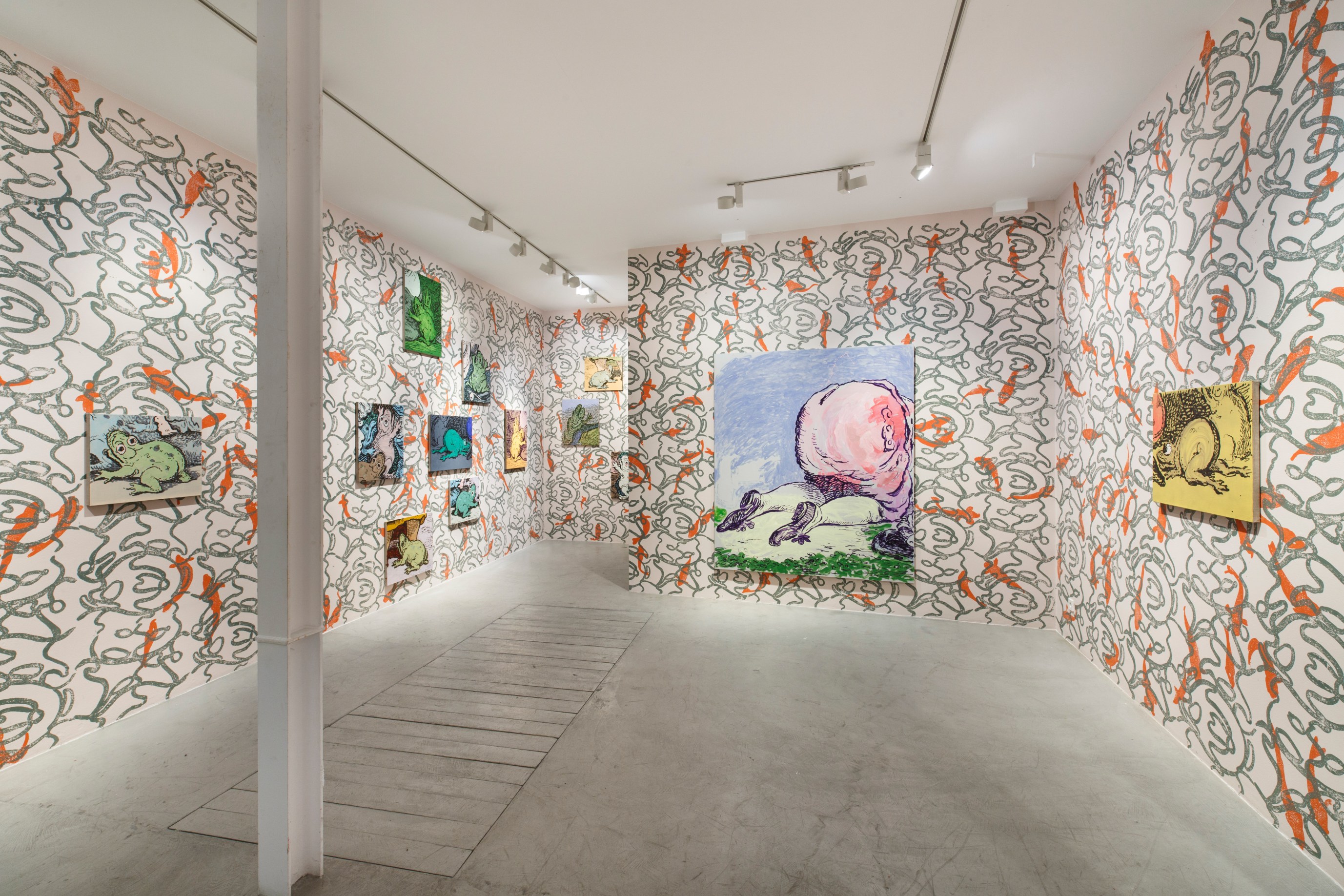 Charlie Billingham, Desire Path&nbsp;installation views, Traves&iacute;a Cuatro, Madrid, 2018