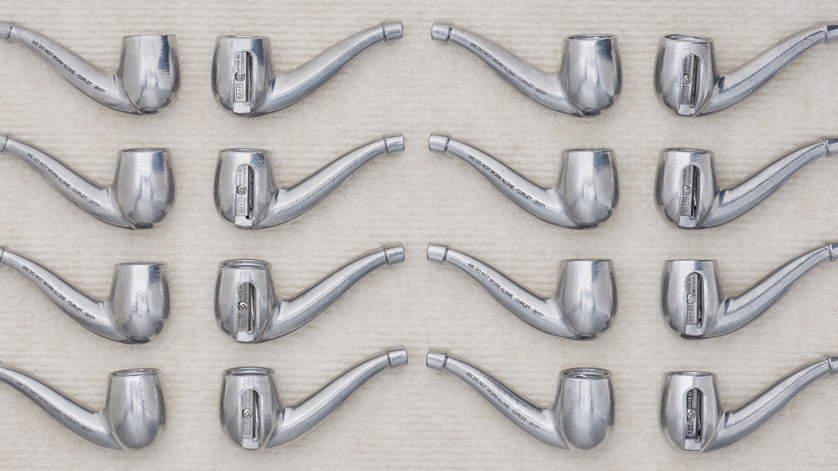 Taille-Crayon: Fran&ccedil;ois Curlet, &quot;Taille-Pipe-Crayon&quot;, 2018, edition WE DO NOT WORK ALONE. Photo Claire Israel