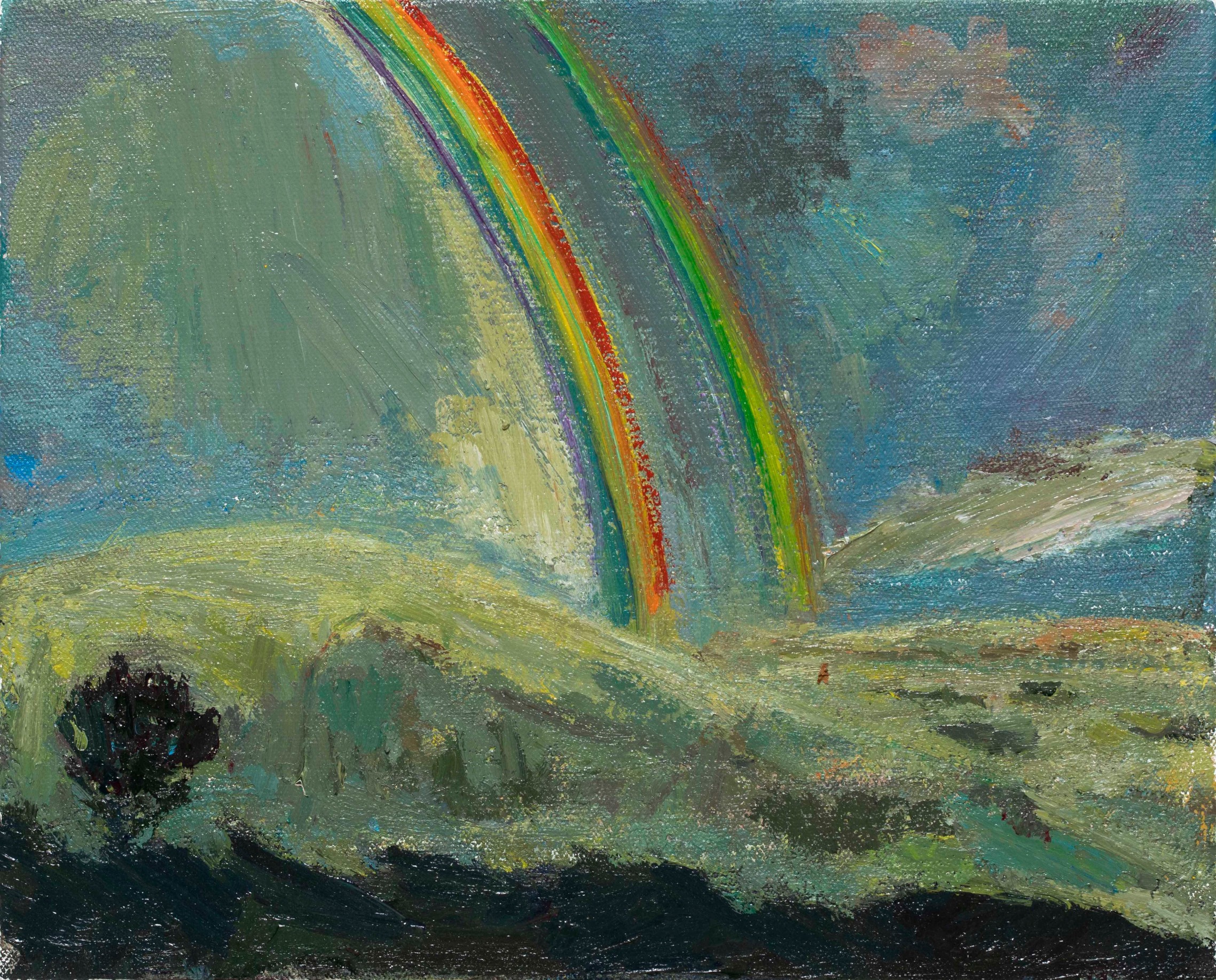 Lisa Sanditz, Double Rainbow/What Does it Mean?, 2024, courtesy of&nbsp;Alexandre Gallery